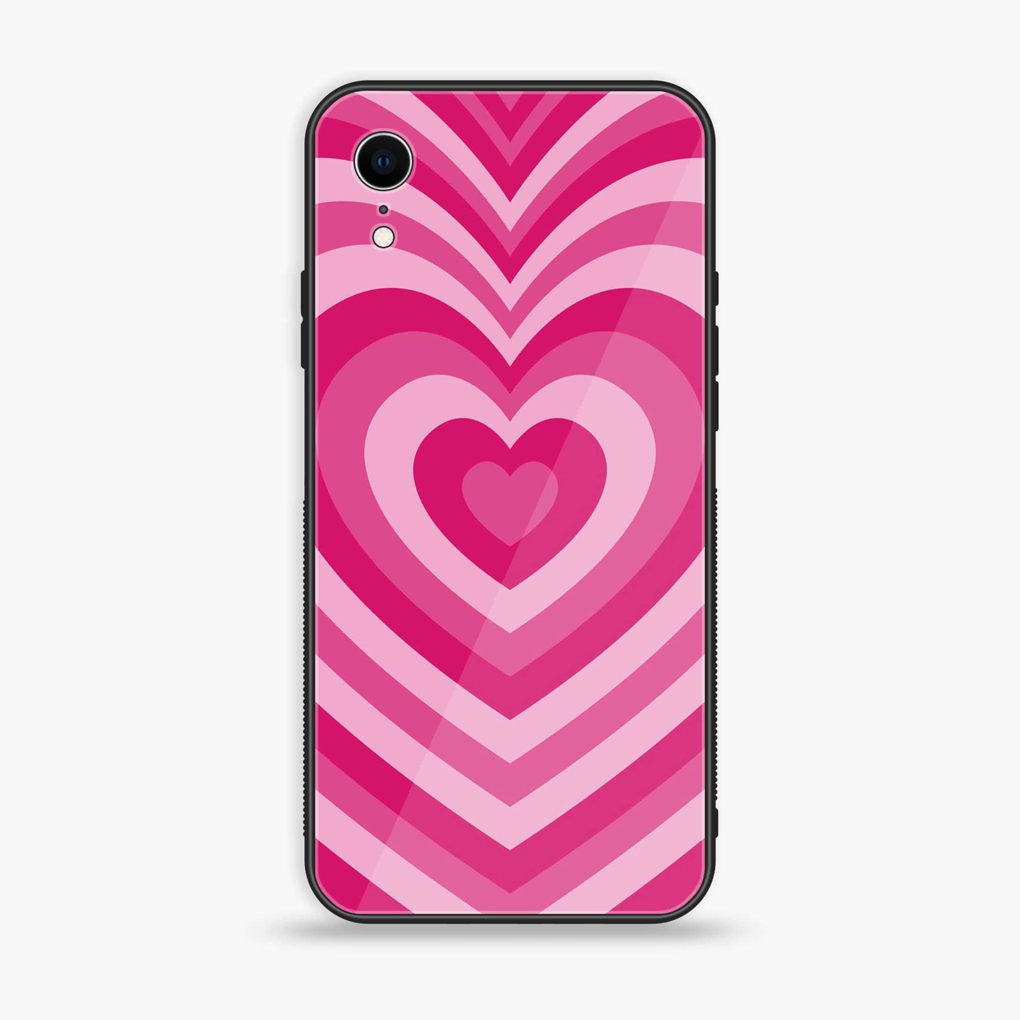 iPhone XR -Heart Beat Series - Premium Printed Glass soft Bumper shock Proof Case