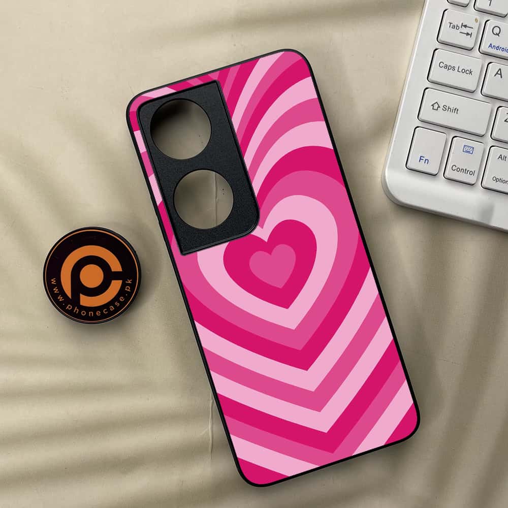 Honor X7b - Heart Beat Series - Premium Metal  Printed soft Bumper shock Proof Case