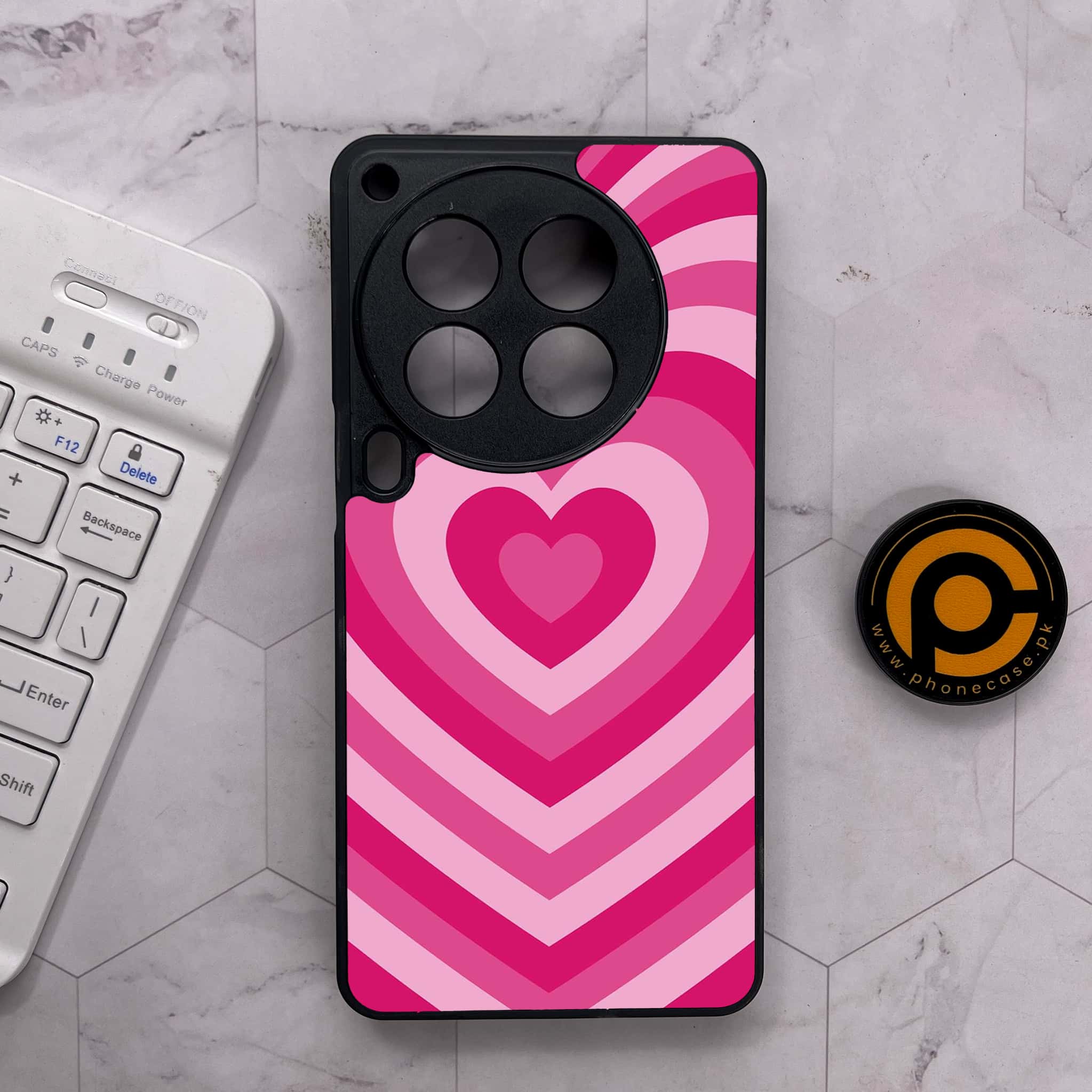 Tecno Camon 30 Premier - Heart Beat Series - Premium Metal Printed soft Bumper shock Proof Case