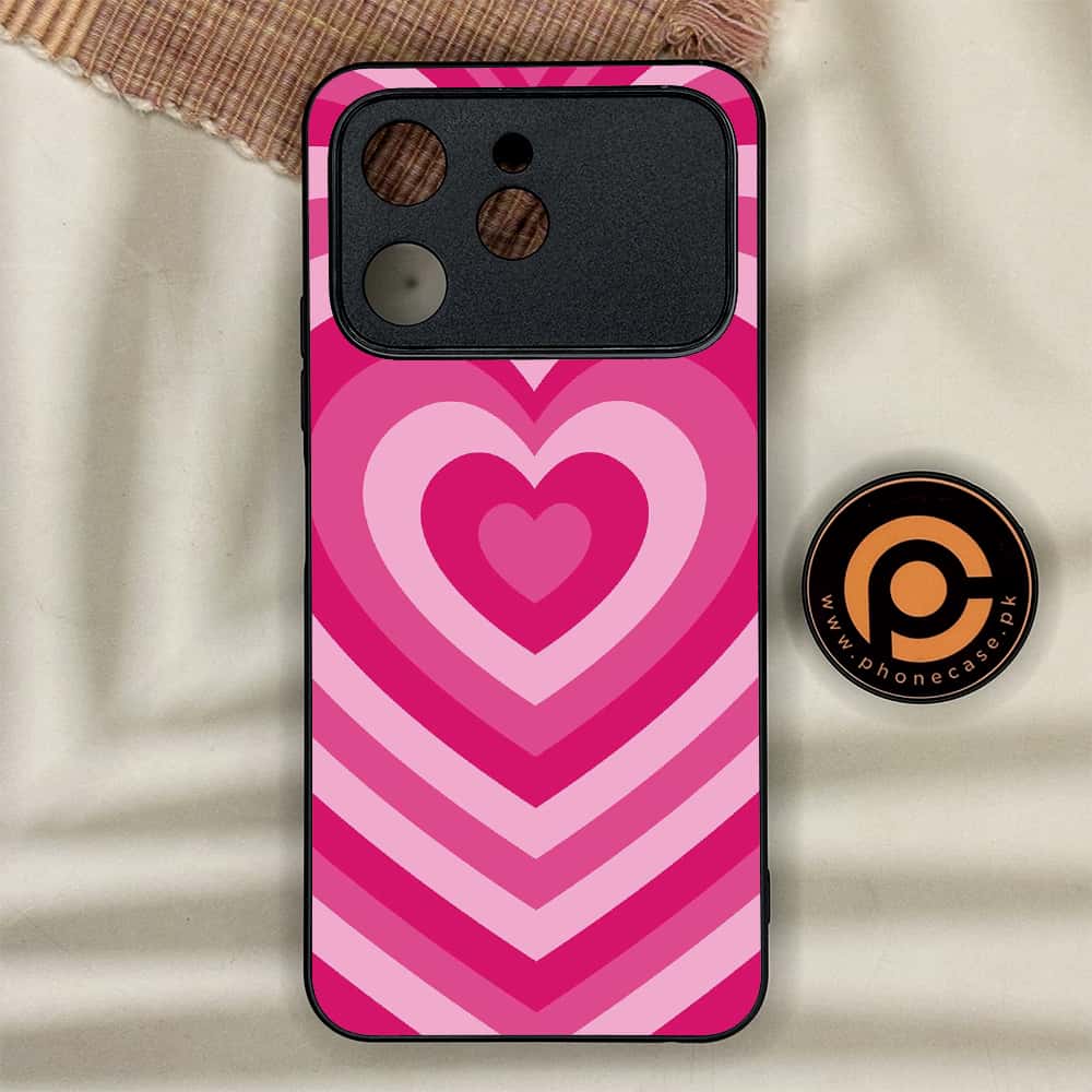 Tecno Spark 40 - Heart Beat Series - Premium Metal Printed soft Bumper shock Proof Case