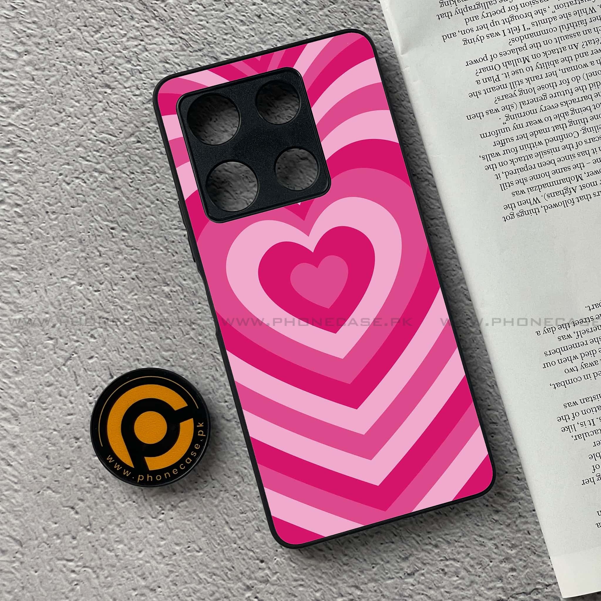 Infinix Note 30 Pro - Heart Beat Series - Premium Metal Printed soft Bumper shock Proof Case