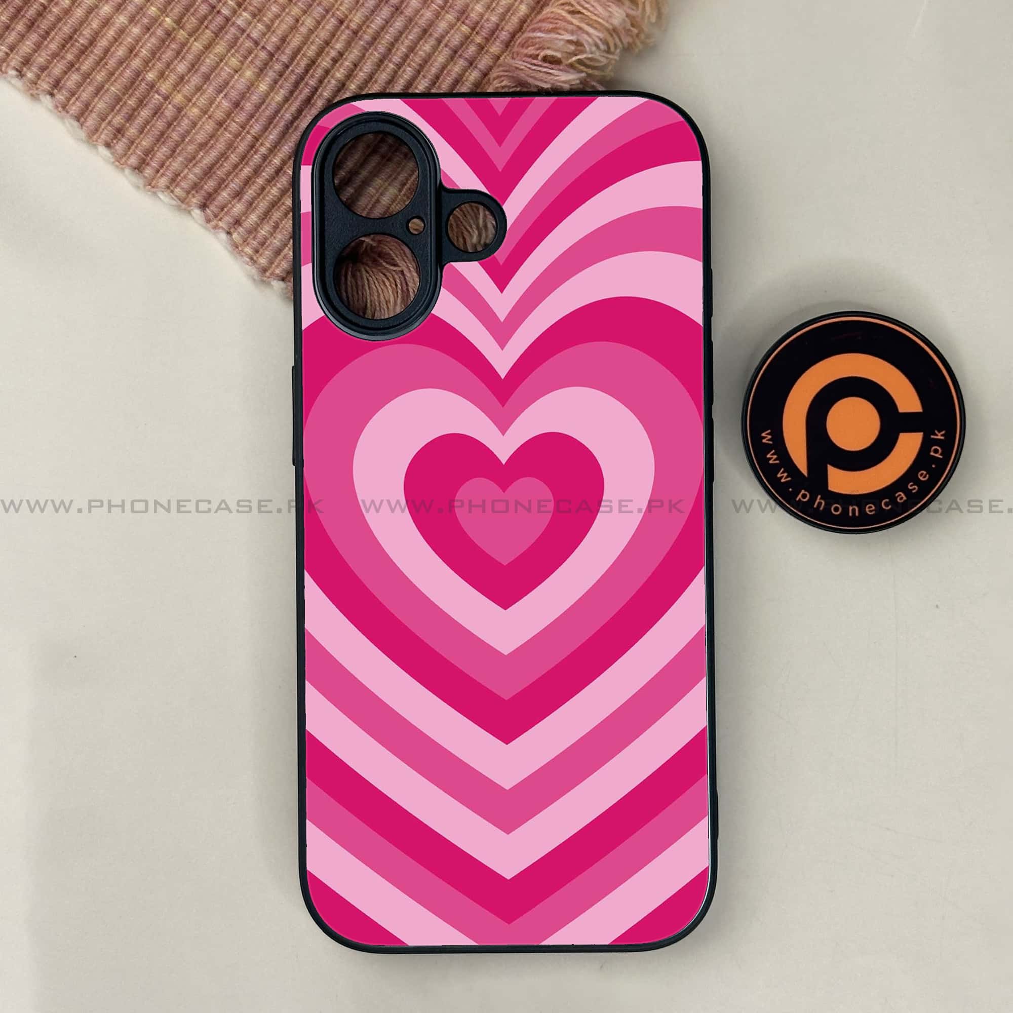 iPhone 17 - Heart Beat Series - Premium Printed Glass soft Bumper shock Proof Case