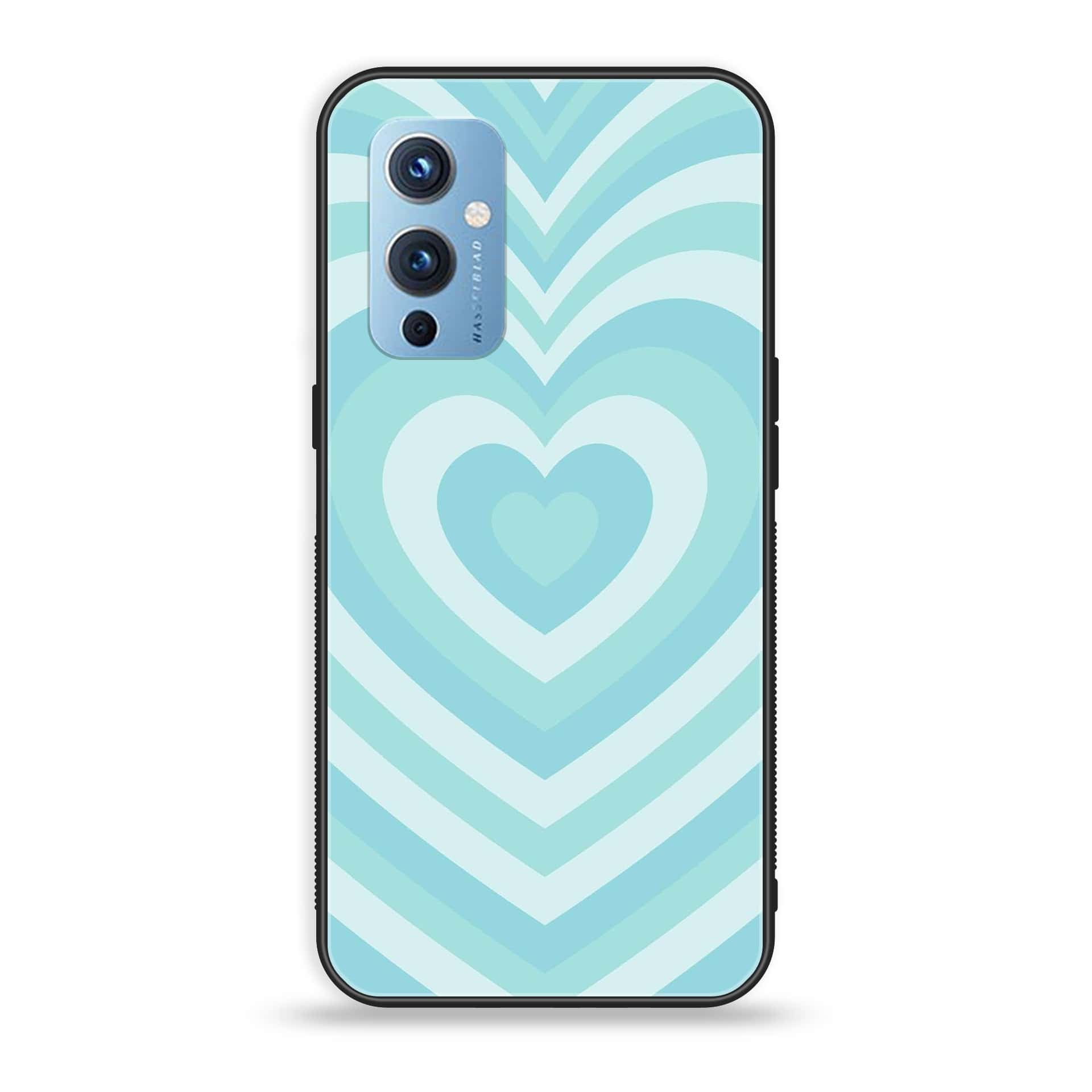 OnePlus 9 - Heart Beat Series - Premium Printed Glass soft Bumper shock Proof Case