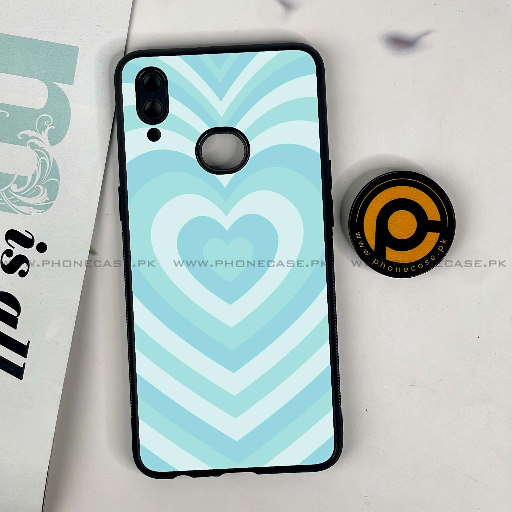 Galaxy A10s - Heart Beat Series - Premium Printed Glass soft Bumper shock Proof Case