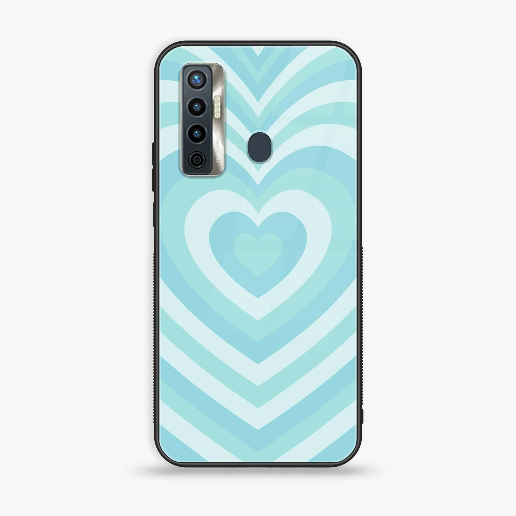 Tecno Camon 17 - Heart Beat Series - Premium Printed Glass soft Bumper shock Proof Case