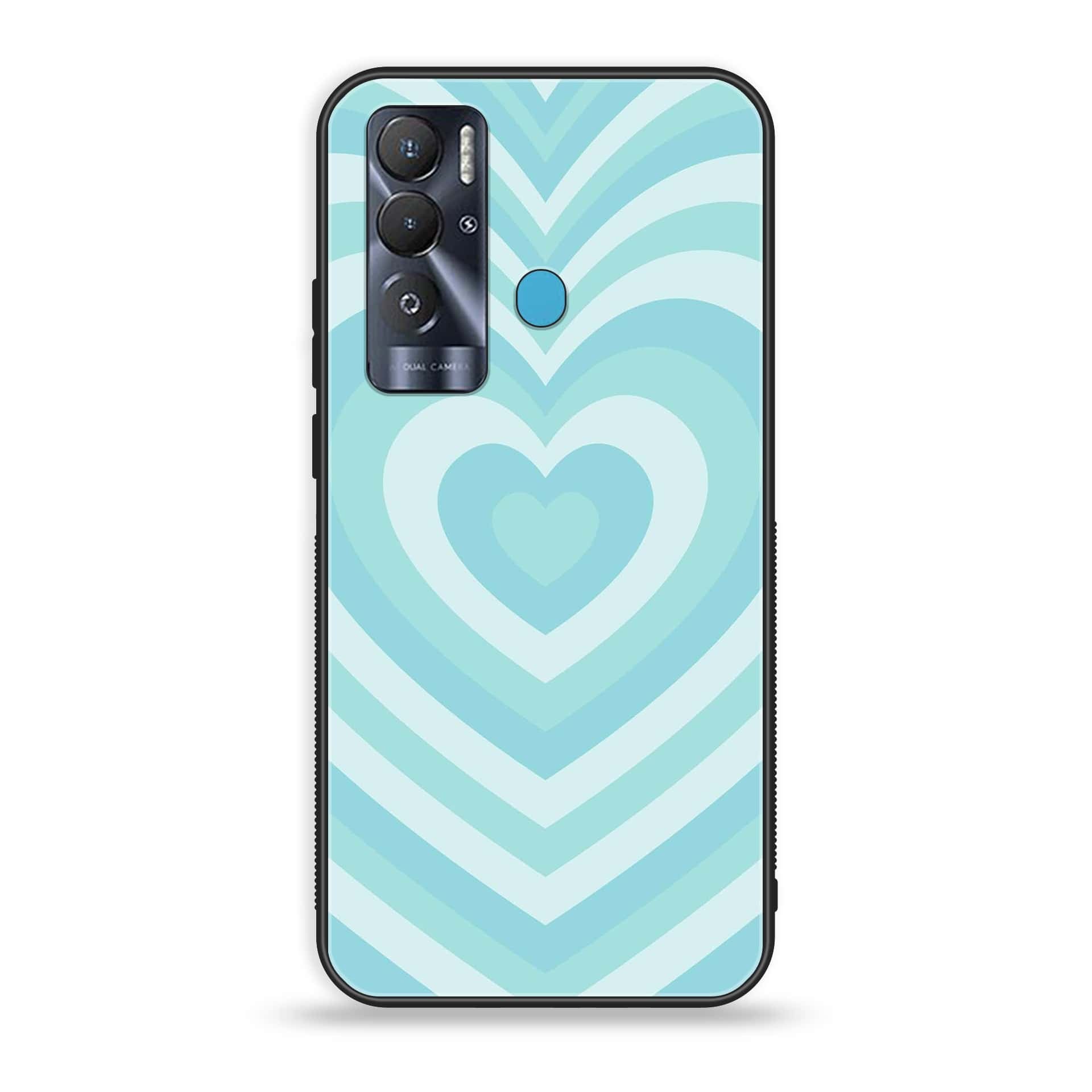 Tecno Pova Neo Heart Beat series Premium Printed Glass soft Bumper shock Proof Case