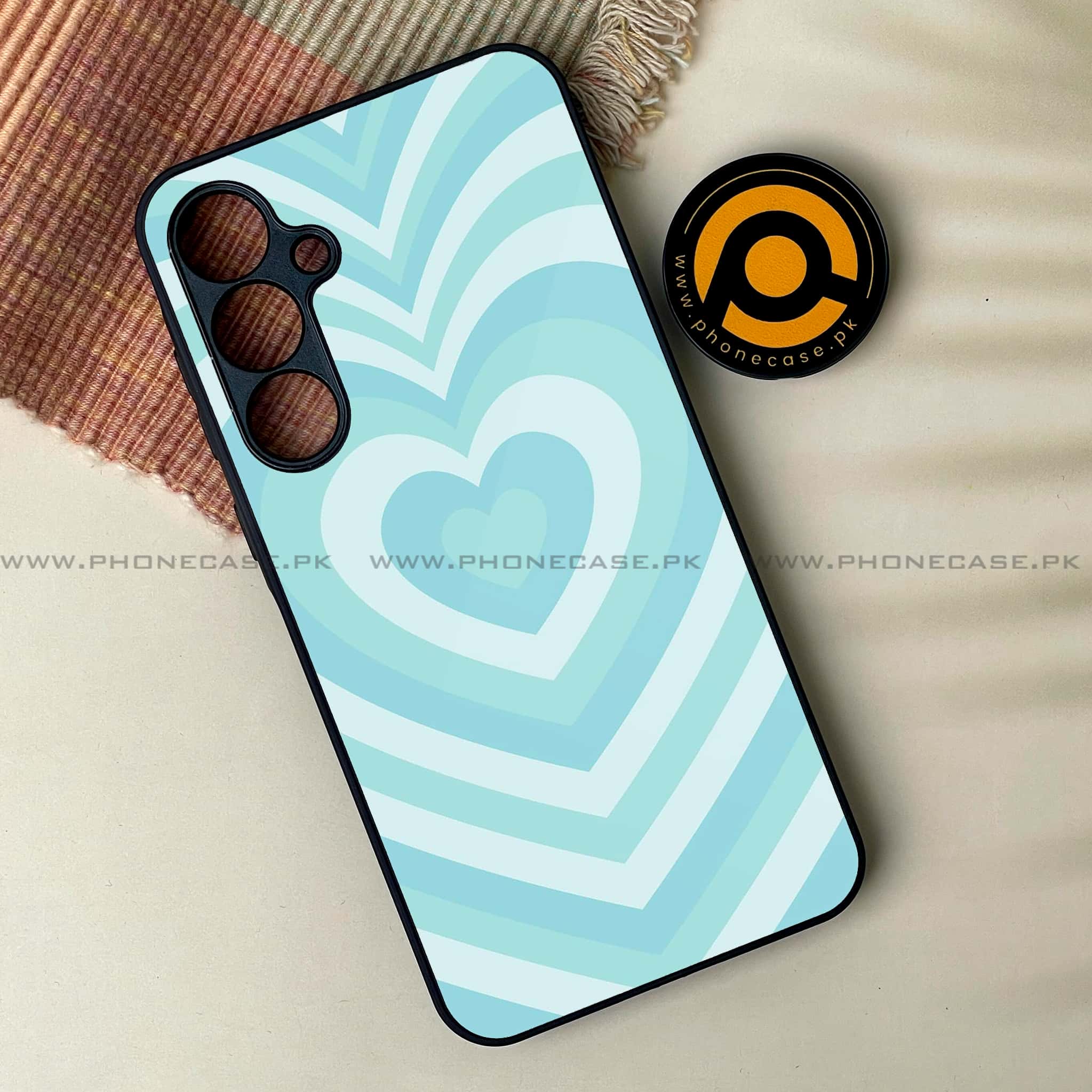 Samsung Galaxy A15 - Heart Beat Series - Premium Metal Printed soft Bumper shock Proof Case