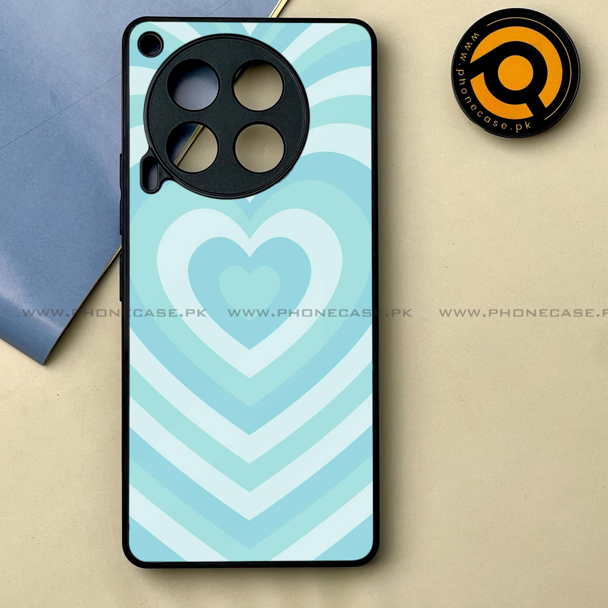 Tecno Camon 30 - Heart Beat Series -  Premium Printed Metal soft Bumper shock Proof Case