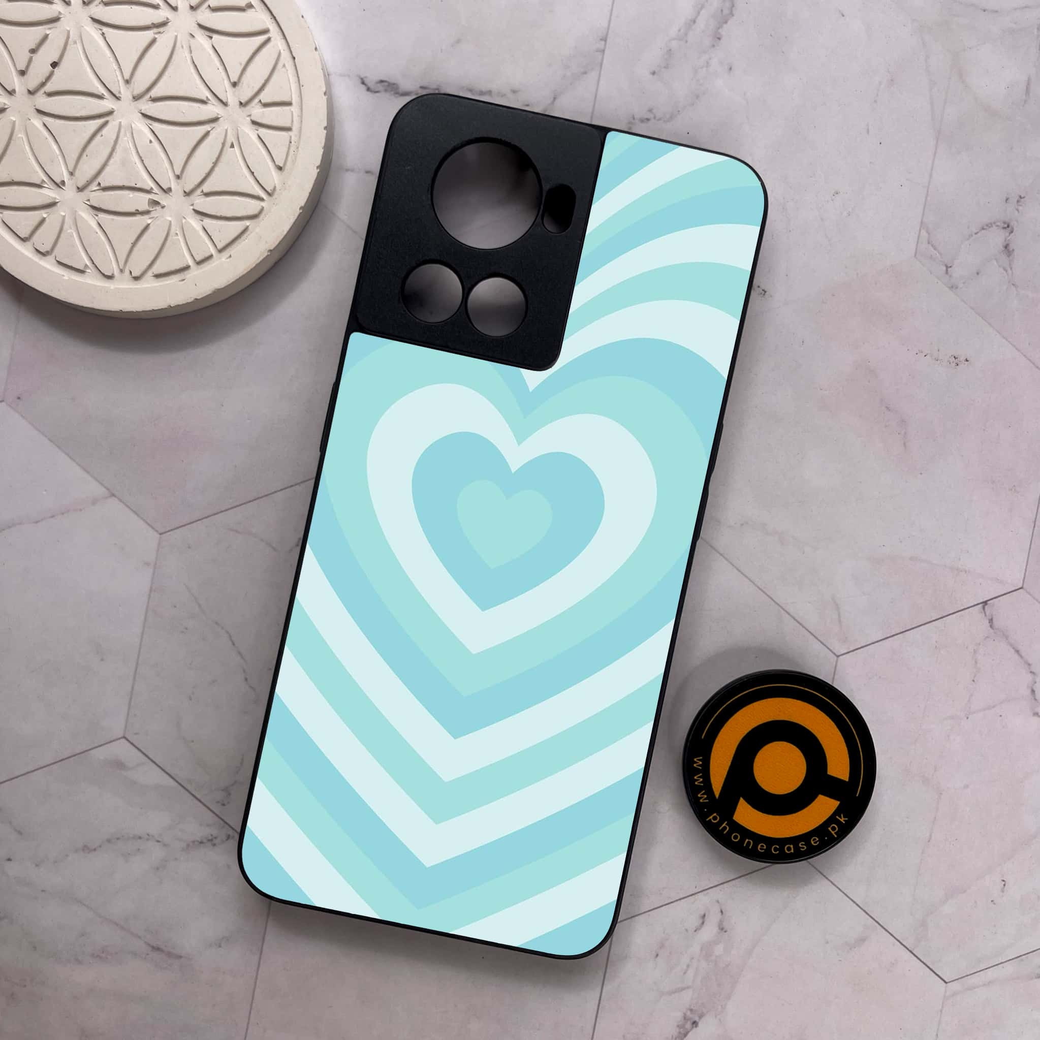OnePlus 10R - Heart Beat Series - Premium Metal Printed soft Bumper shock Proof Case
