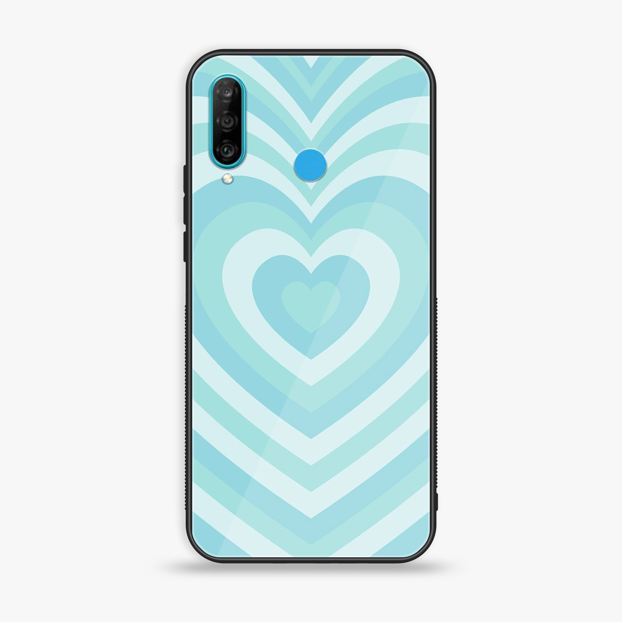 Huawei P30 lite - Heart Beat Series - Premium Printed Glass soft Bumper shock Proof Case