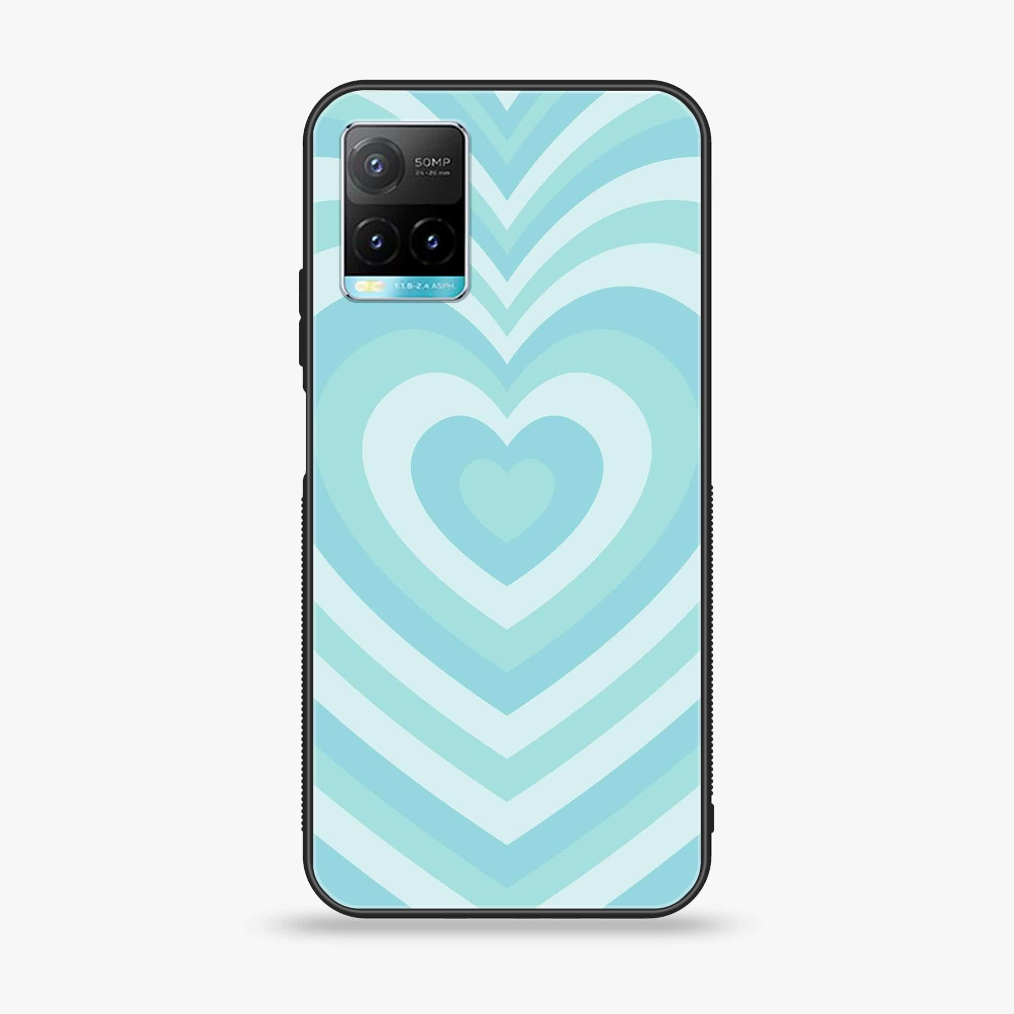 Vivo Y33T - Heart Beat Series - Premium Printed Glass soft Bumper shock Proof Case