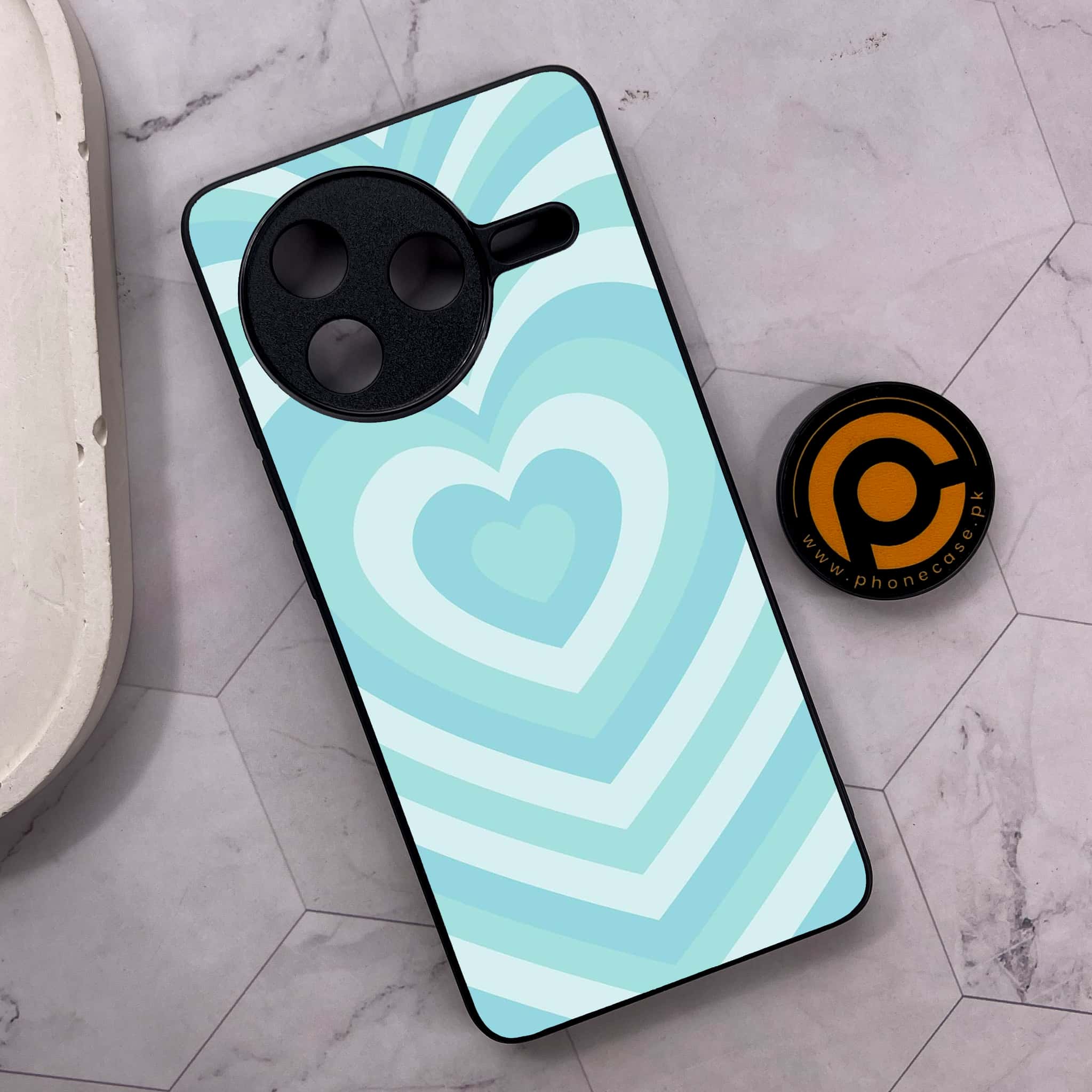 Xiaomi Poco F7 Pro 5G - Heart Beat Series - Premium Metal Printed soft Bumper shock Proof Case