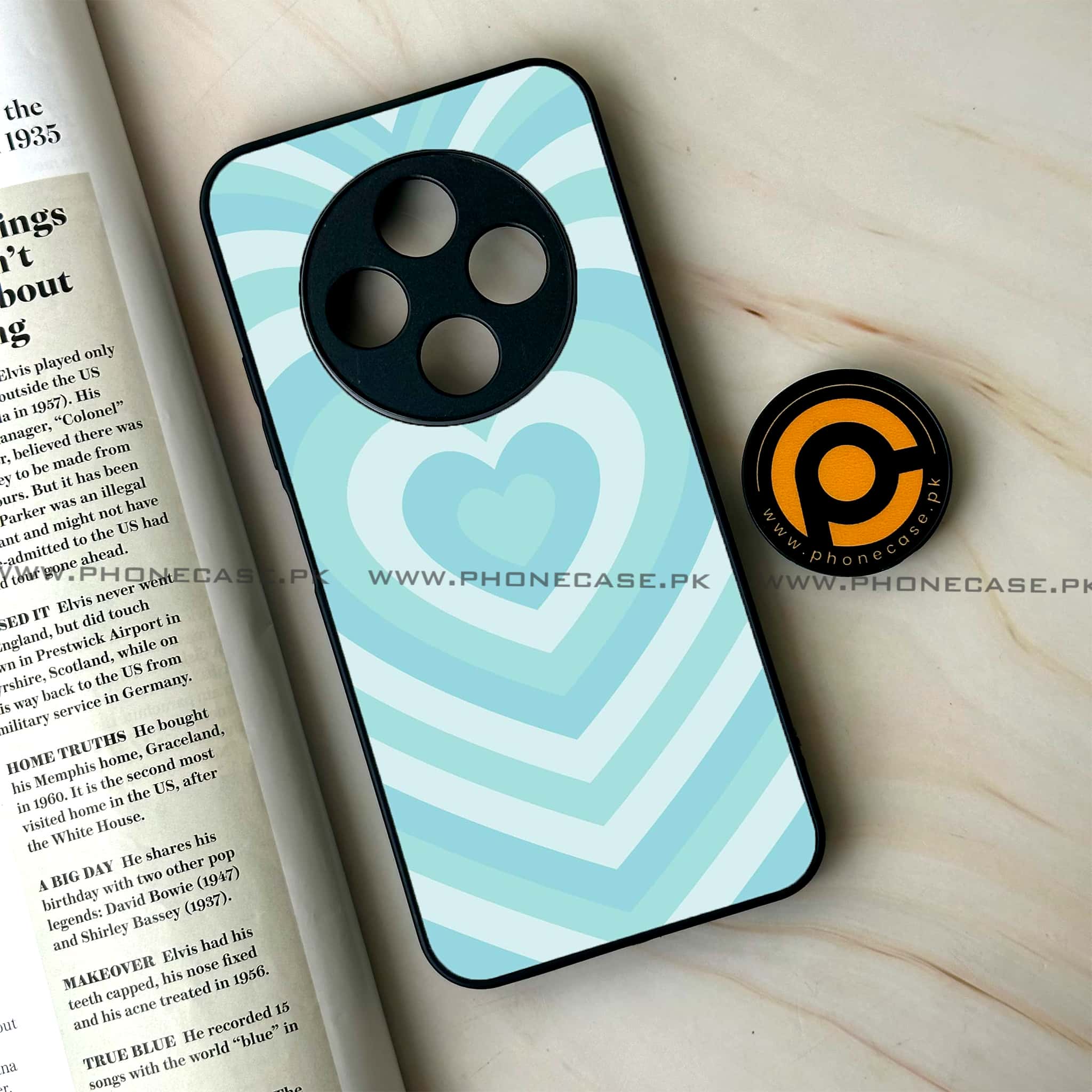 Oppo F27 Pro - Heart Beat Series - Premium Metal Printed soft Bumper Shock Proof Case