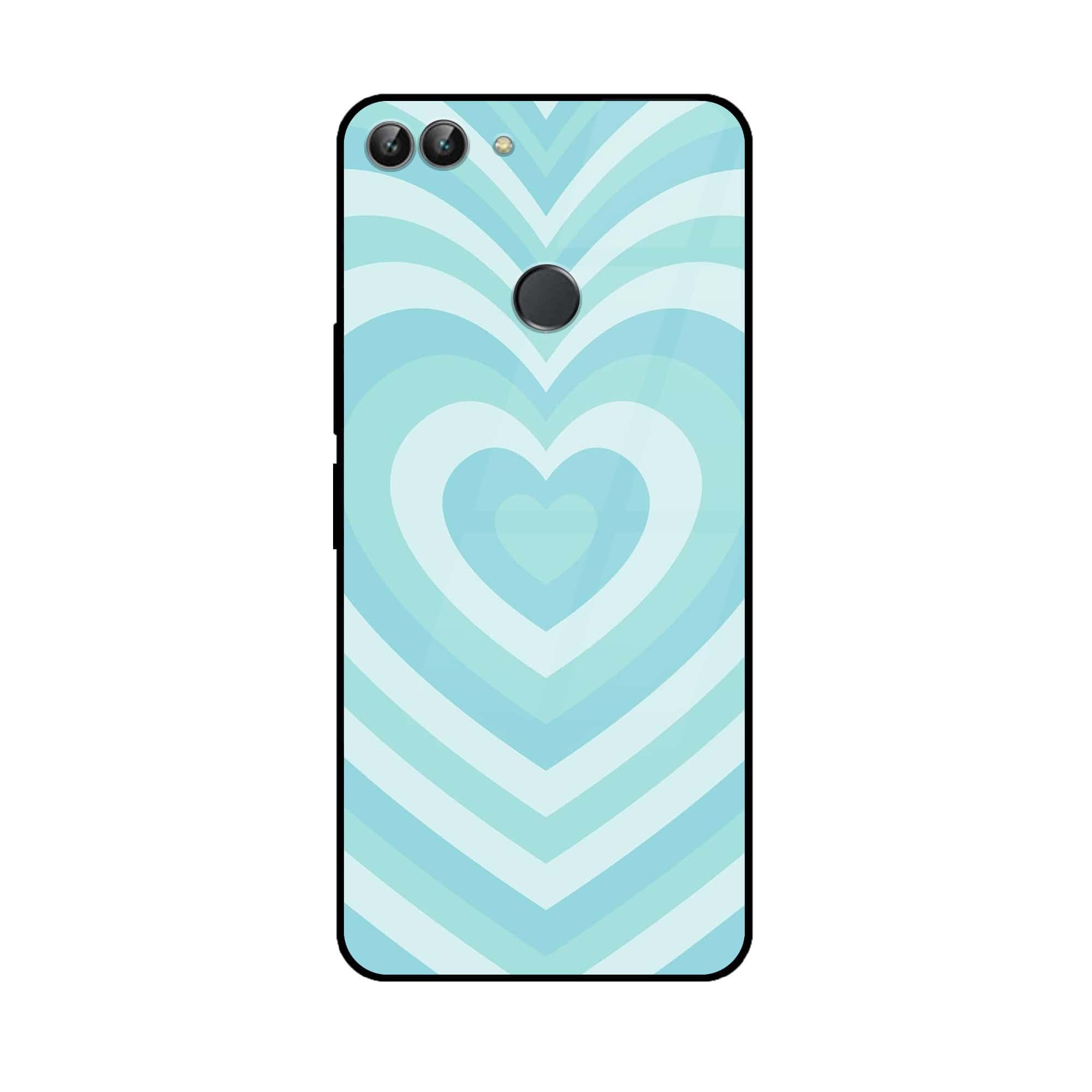 Huawei P Smart - Heart Beat Series - Premium Printed Glass soft Bumper shock Proof Case