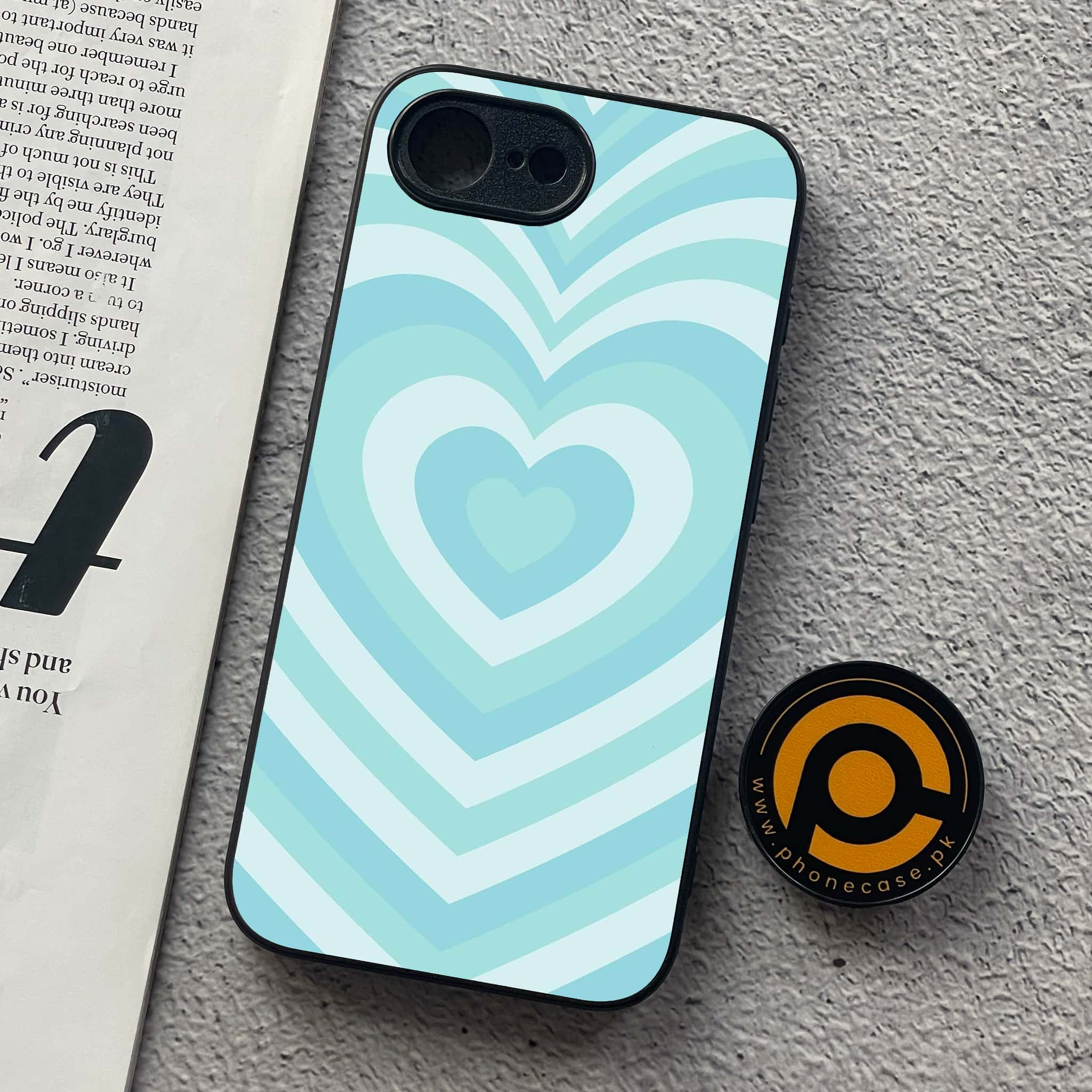 iPhone 16e - Heart Beat Series - Premium Metal  Printed soft Bumper shock Proof Case