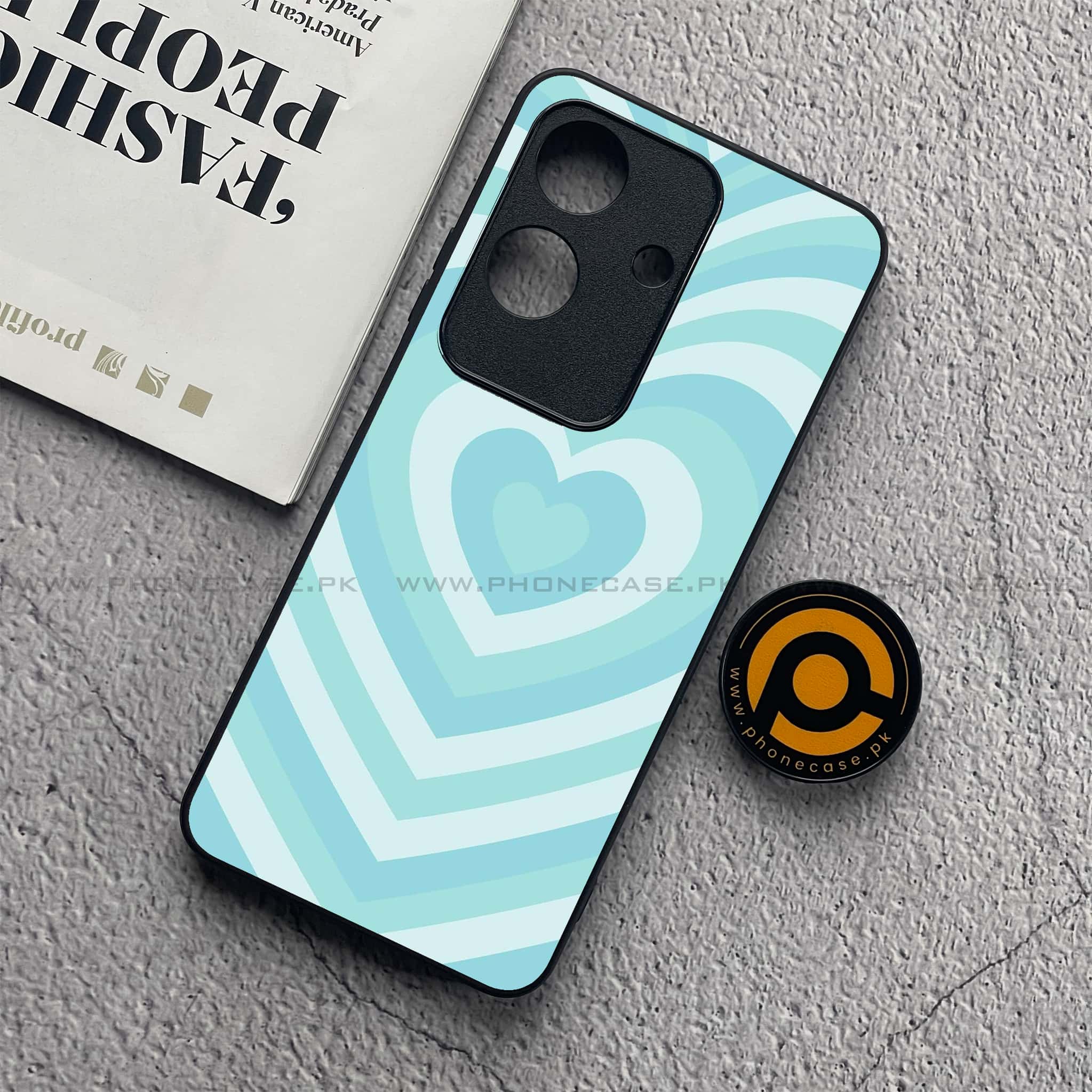 Realme Note 60x - Heart Beat Series - Premium Metal  Printed soft Bumper shock Proof Case