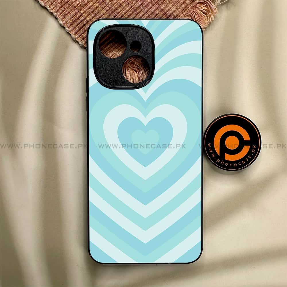 Tecno Spark 40C - Heart Beat Series - Premium Metal Printed soft Bumper shock Proof Case