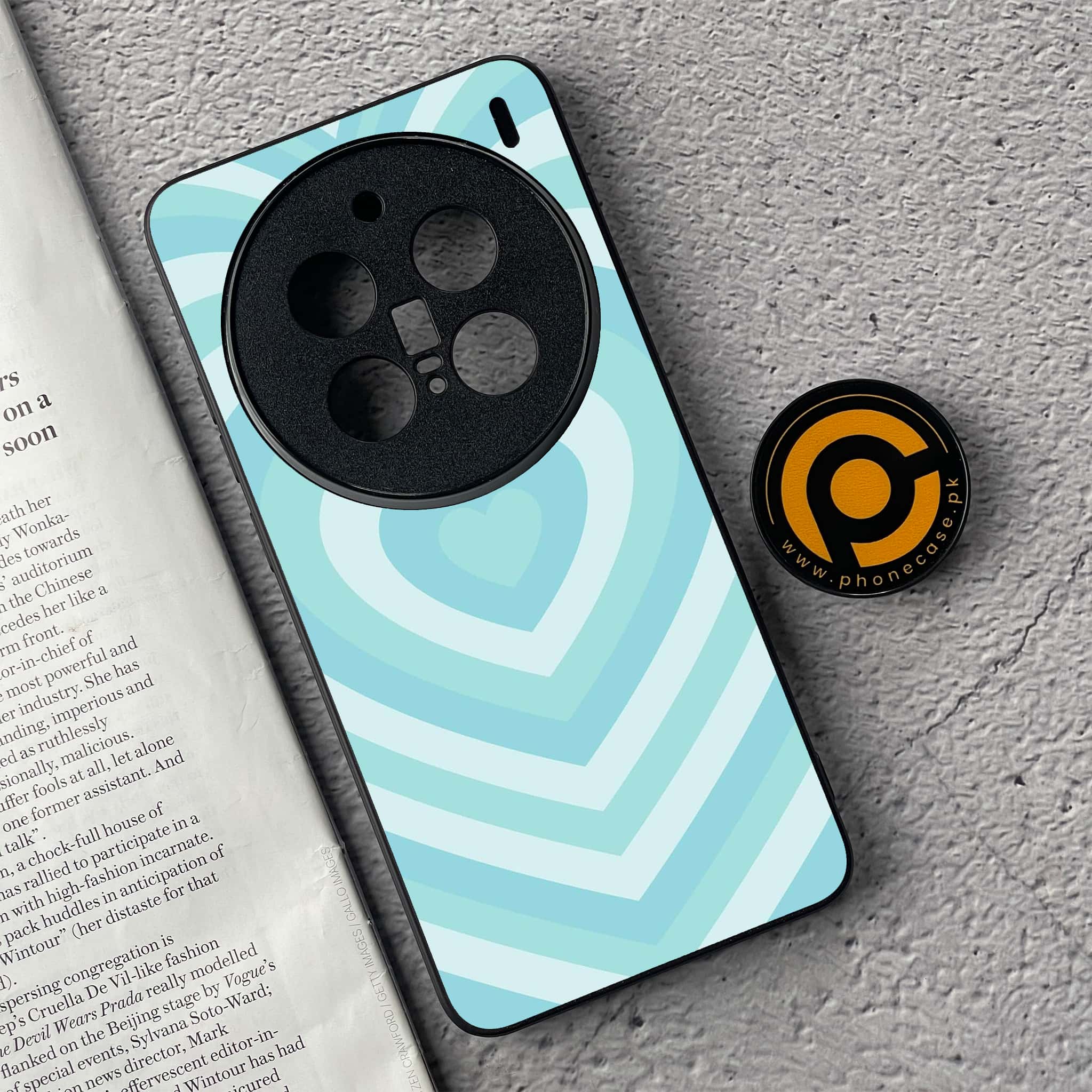 Vivo X200 Pro - Heart Beat Series - Premium Metal  Printed soft Bumper shock Proof Case