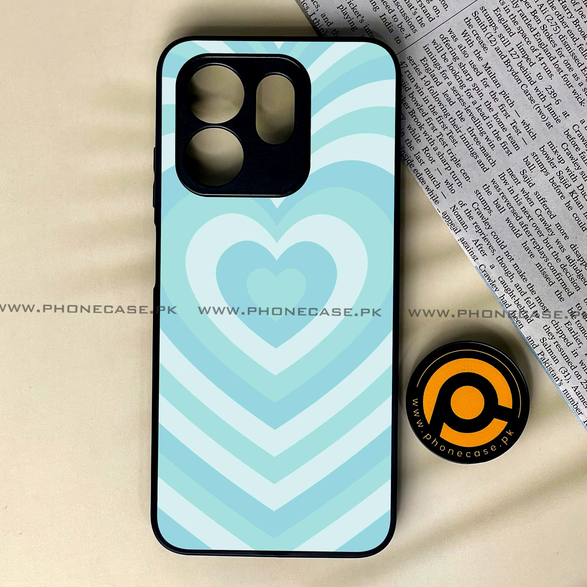 Infinix Smart 9 HD - Heart Beat Series - Premium Metal Printed soft Bumper shock Proof Case