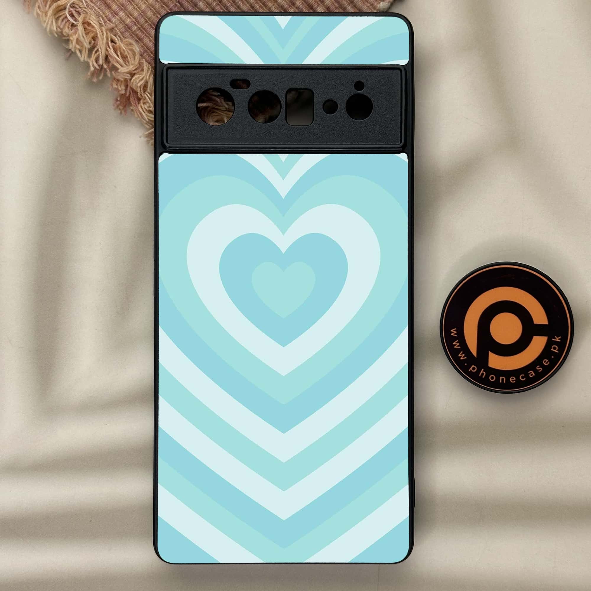 Google Pixel 6 Pro-Heart Beat Series - Premium Metal Printed soft Bumper Shock Proof Case