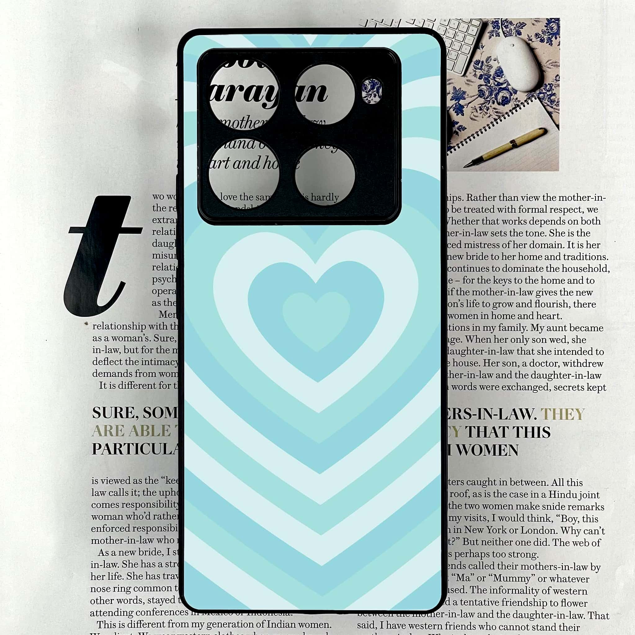 Infinix Note 40 Pro Plus - Heart Beat Series - Premium Metal Printed soft Bumper shock Proof Case