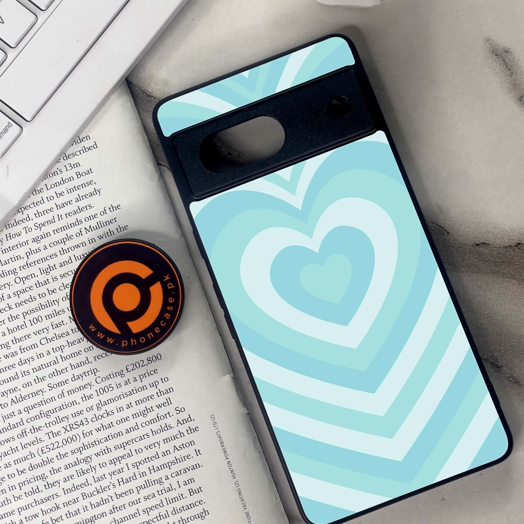 Google Pixel 7 - Heart Beat Series - Premium Metal Printed soft Bumper Shock Proof Case