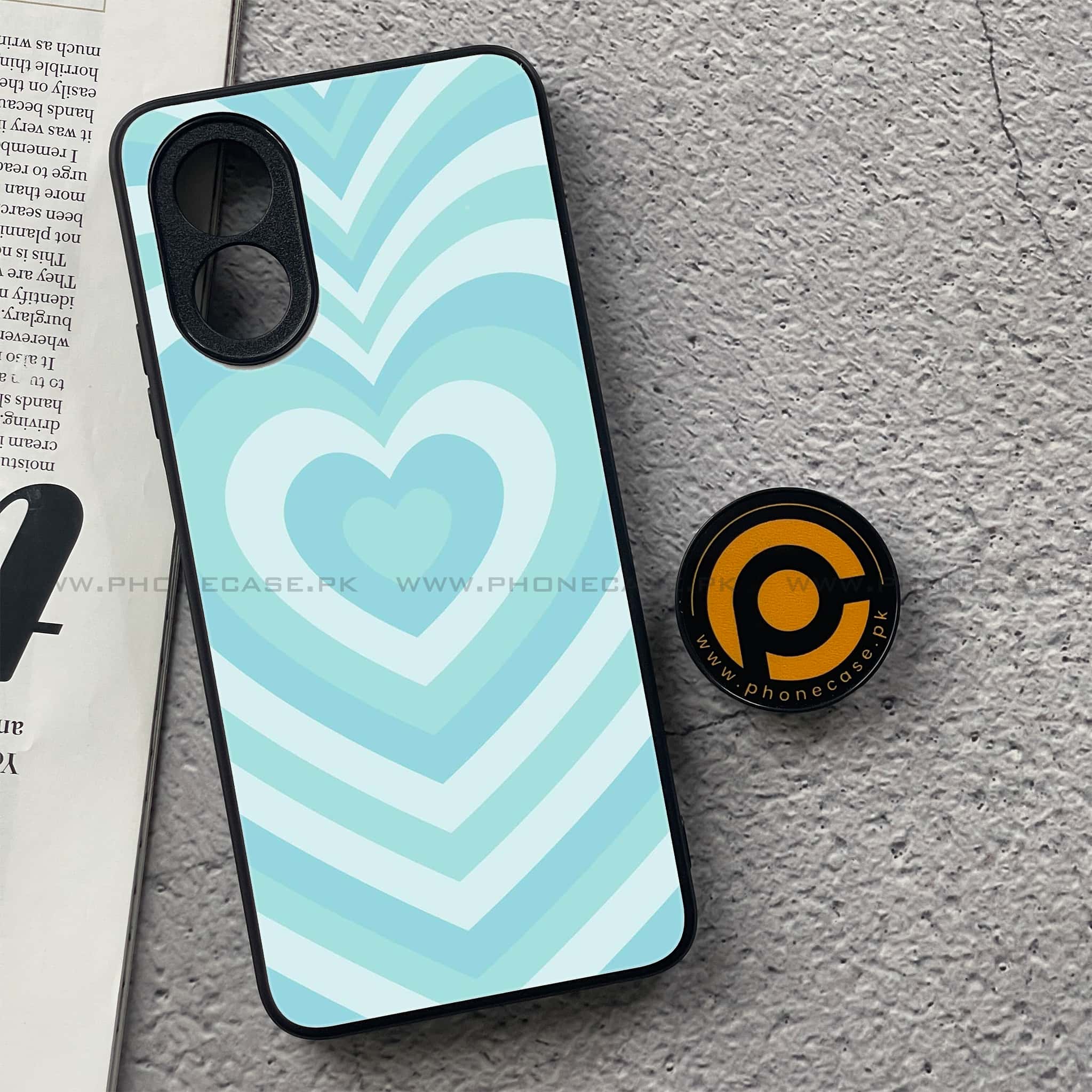 Oppo A18 4G - Heart Beat Series - Premium Printed Glass soft Bumper shock Proof Case