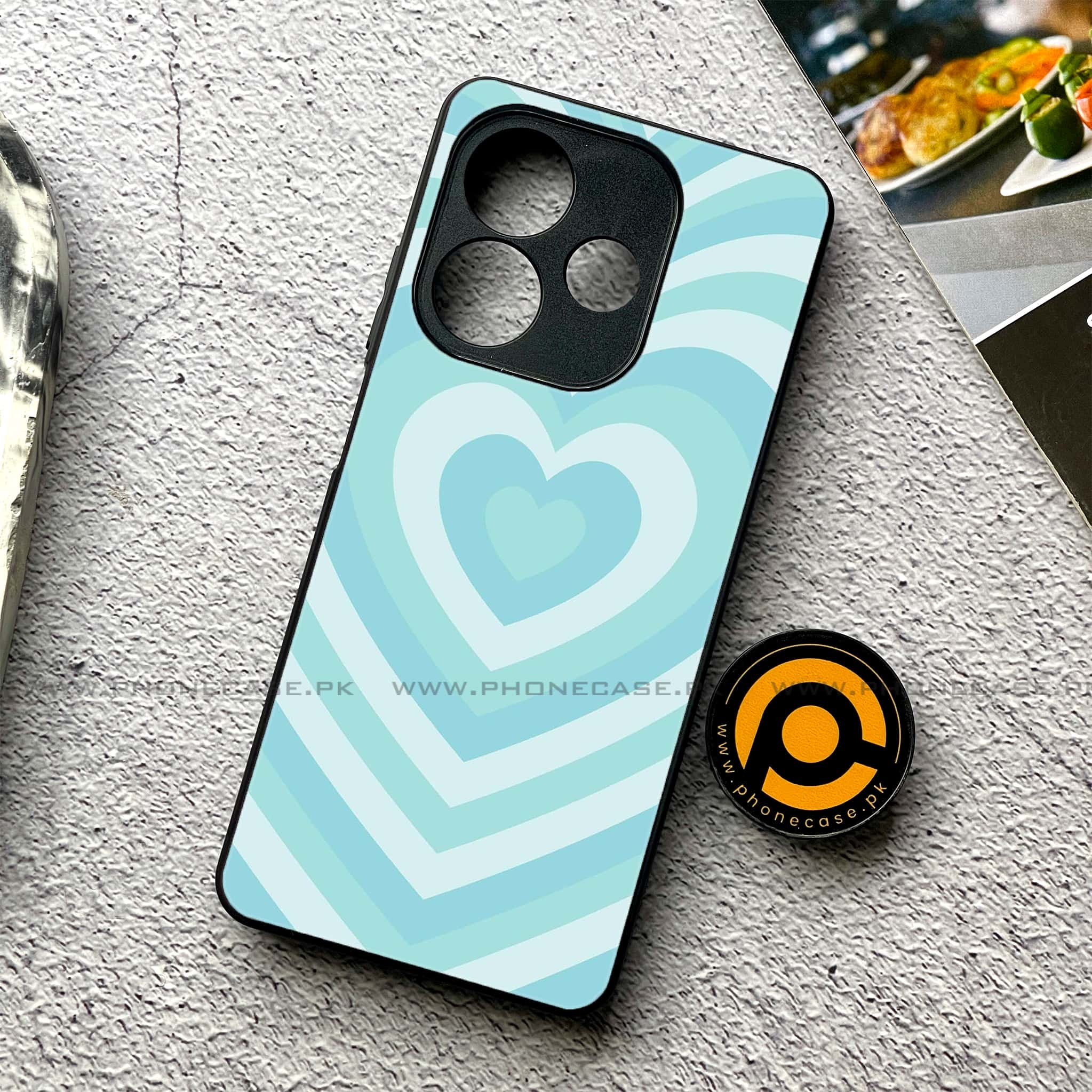 Oppo A5 Pro - Heart Beat Series - Premium Metal Printed soft Bumper shock Proof Case