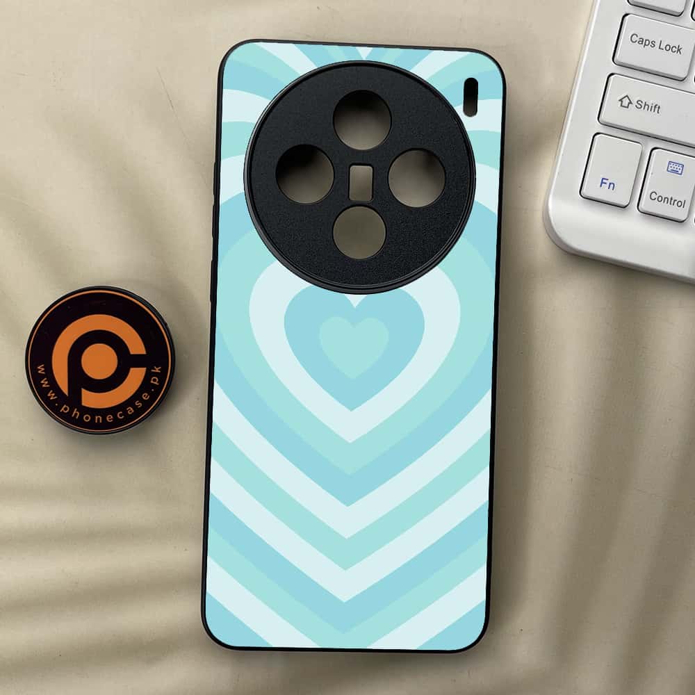 Vivo X200 - Heart Beat Series - Premium Metal  Printed soft Bumper shock Proof Case