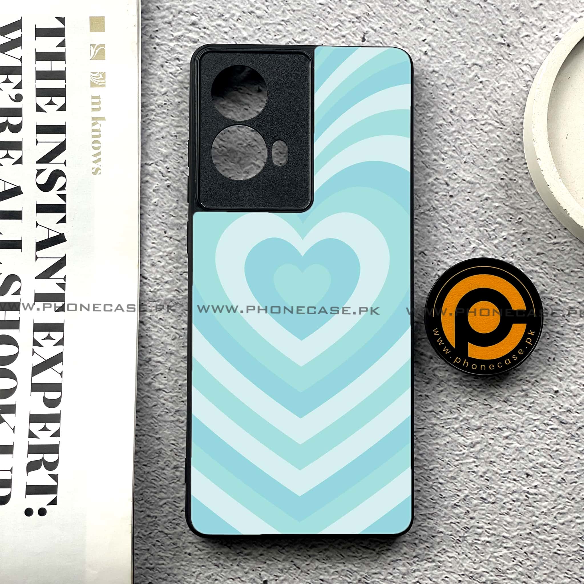 Moto G85 - Heart Beat Series - Premium Printed Glass soft Bumper shock Proof Case