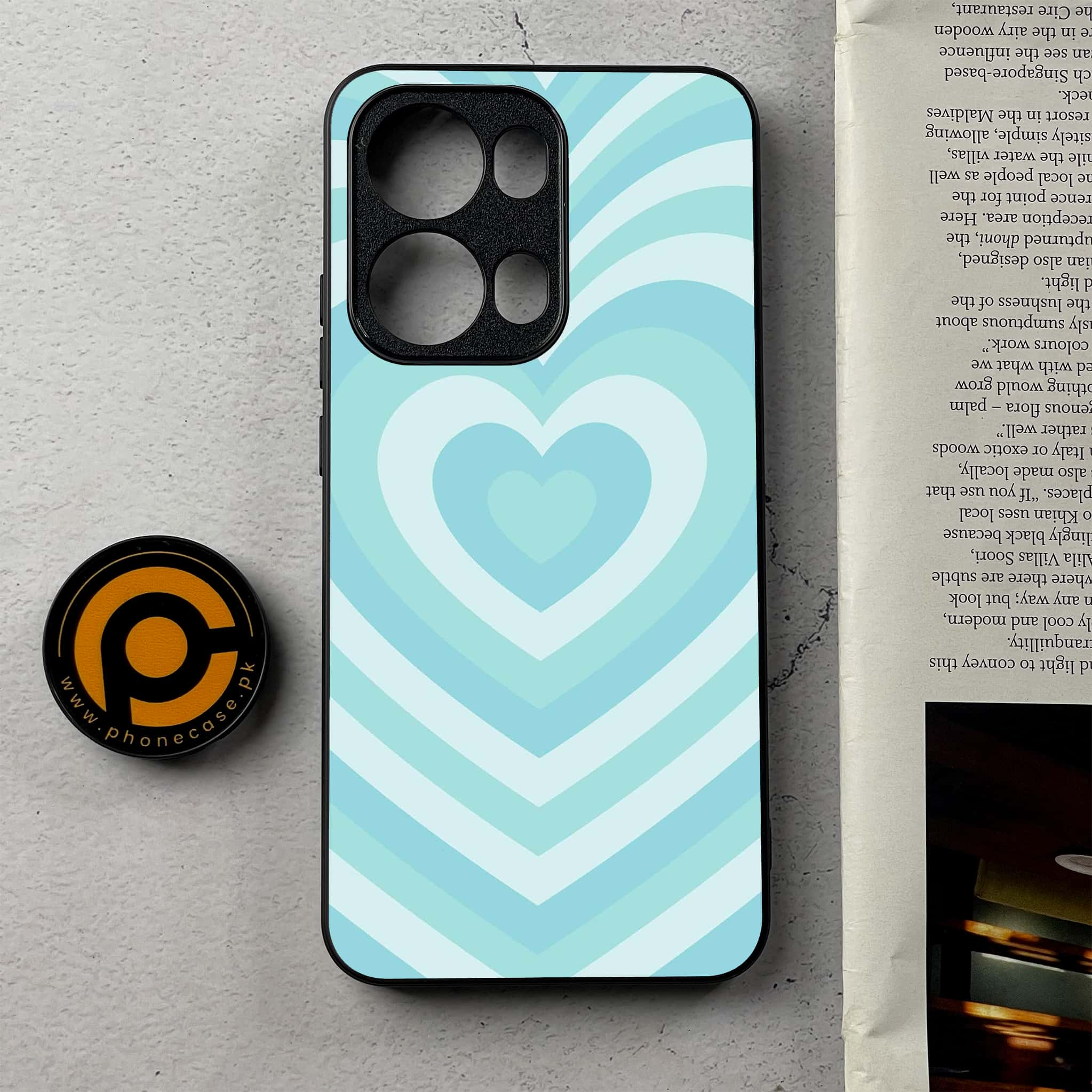 Oppo Reno 13 Pro -  Heart Beat Series - Premium Metal Printed Soft Bumper Shockproof Case