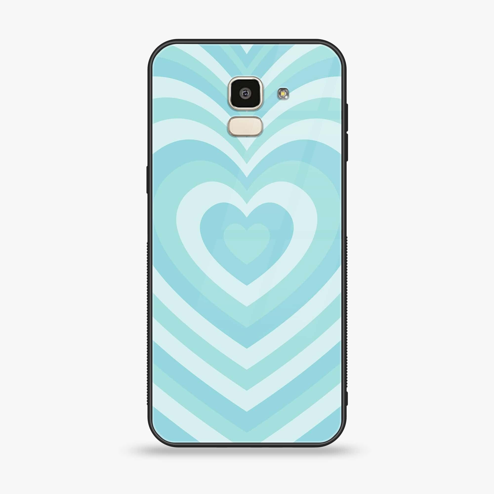 Samsung Galaxy J6 (2018) - Heart Beat Series - Premium Printed Glass soft Bumper shock Proof Case
