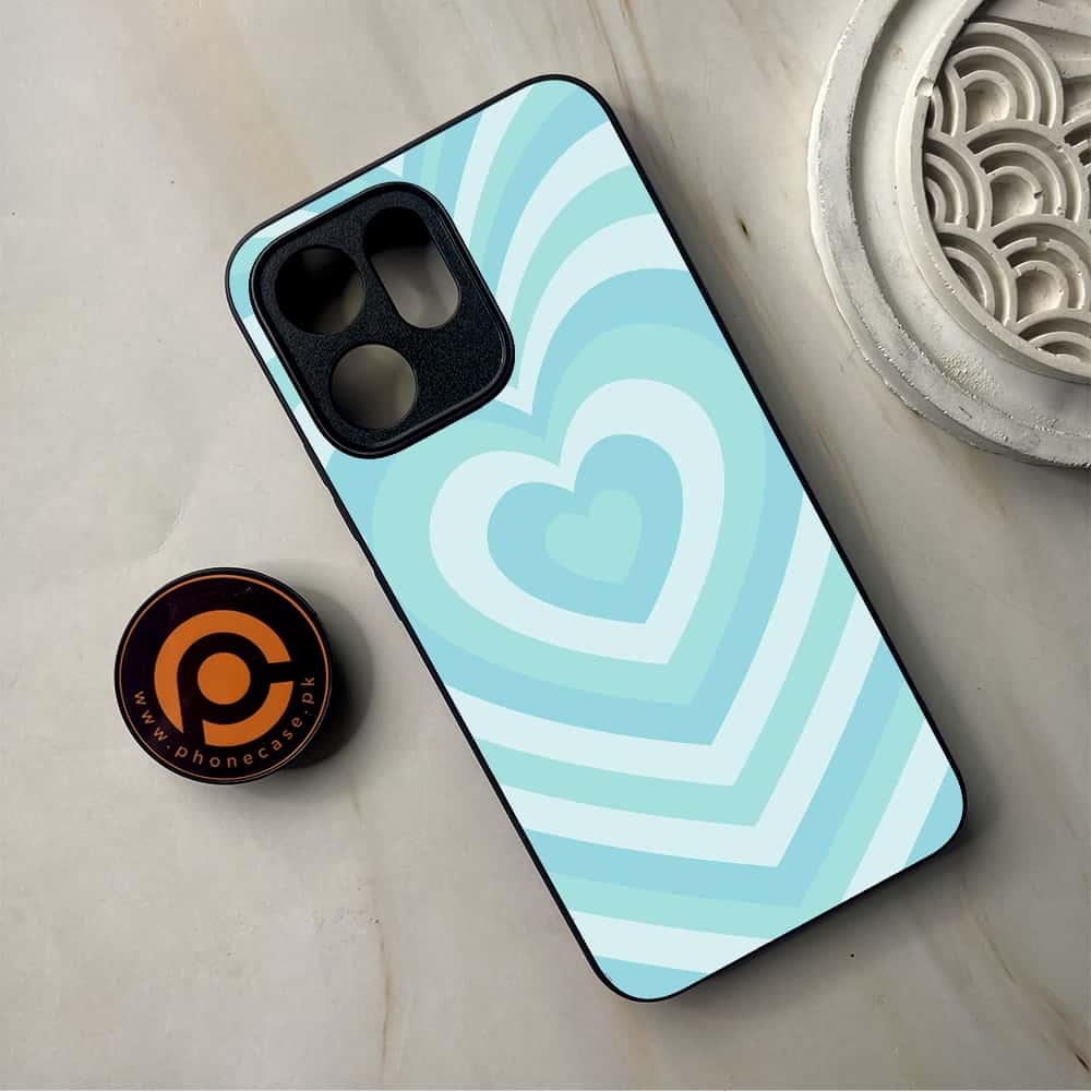 Oppo Reno 14F - Heart Beat Series - Premium Metal Printed Soft Bumper Shockproof Case