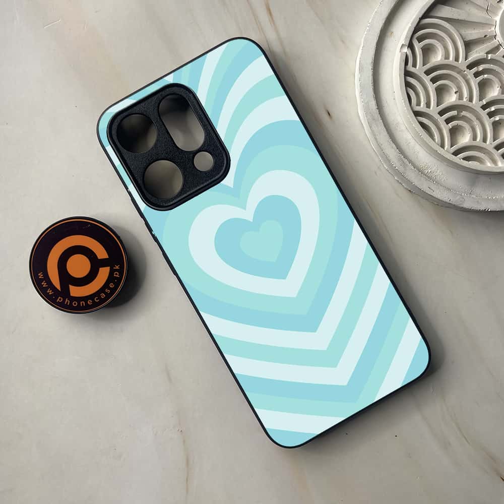 Oppo Reno 14 5G - Heart Beat Series - Premium Metal Printed soft Bumper shock Proof Case