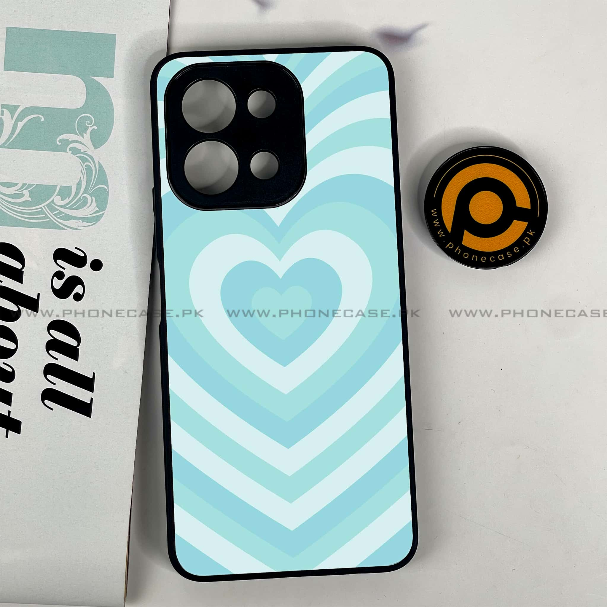 Vivo Y28 - Heart Beat Series - Premium Printed Glass soft Bumper shock Proof Case