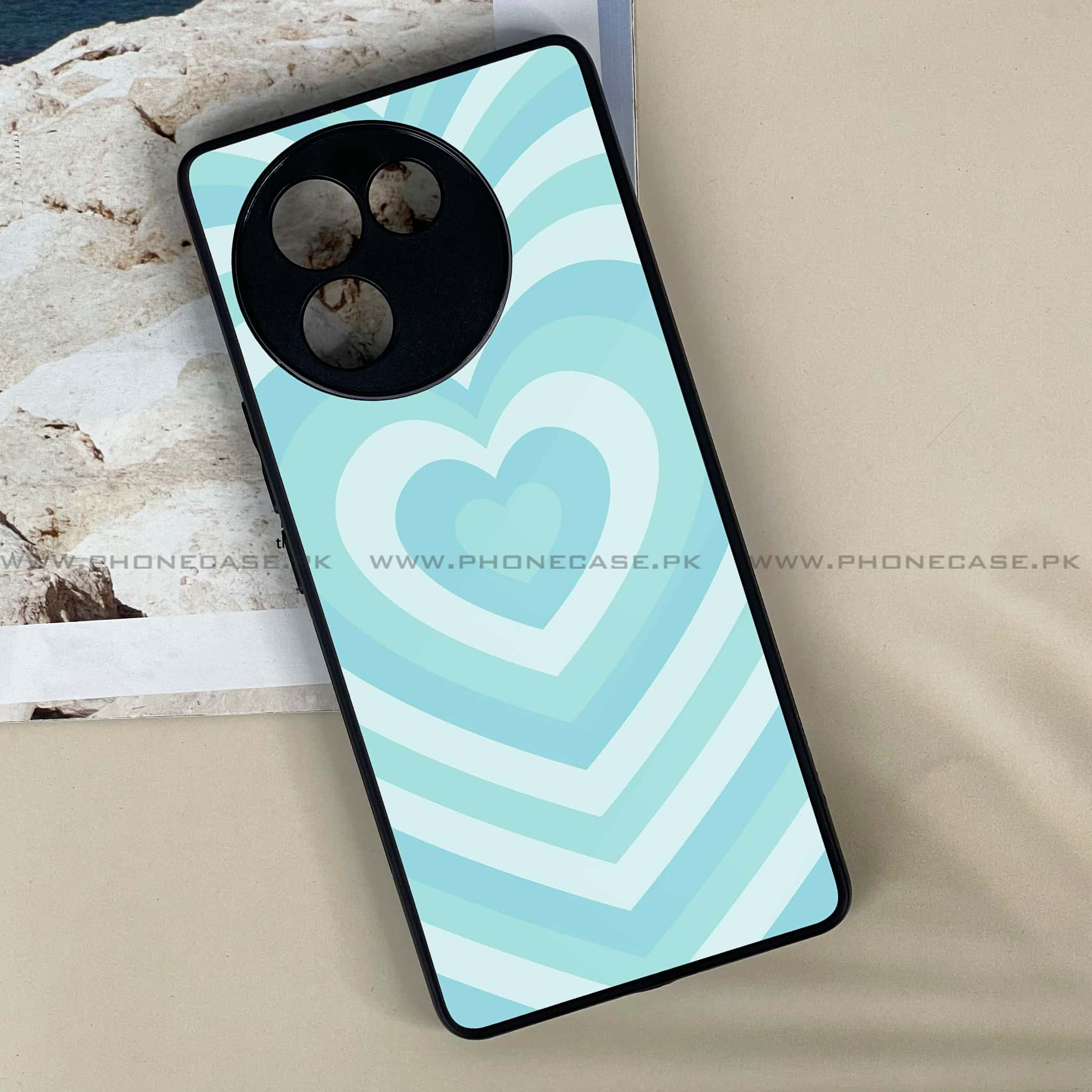 Vivo V30E - Heart Beat Series - Premium Printed Metal soft Bumper shock Proof Case