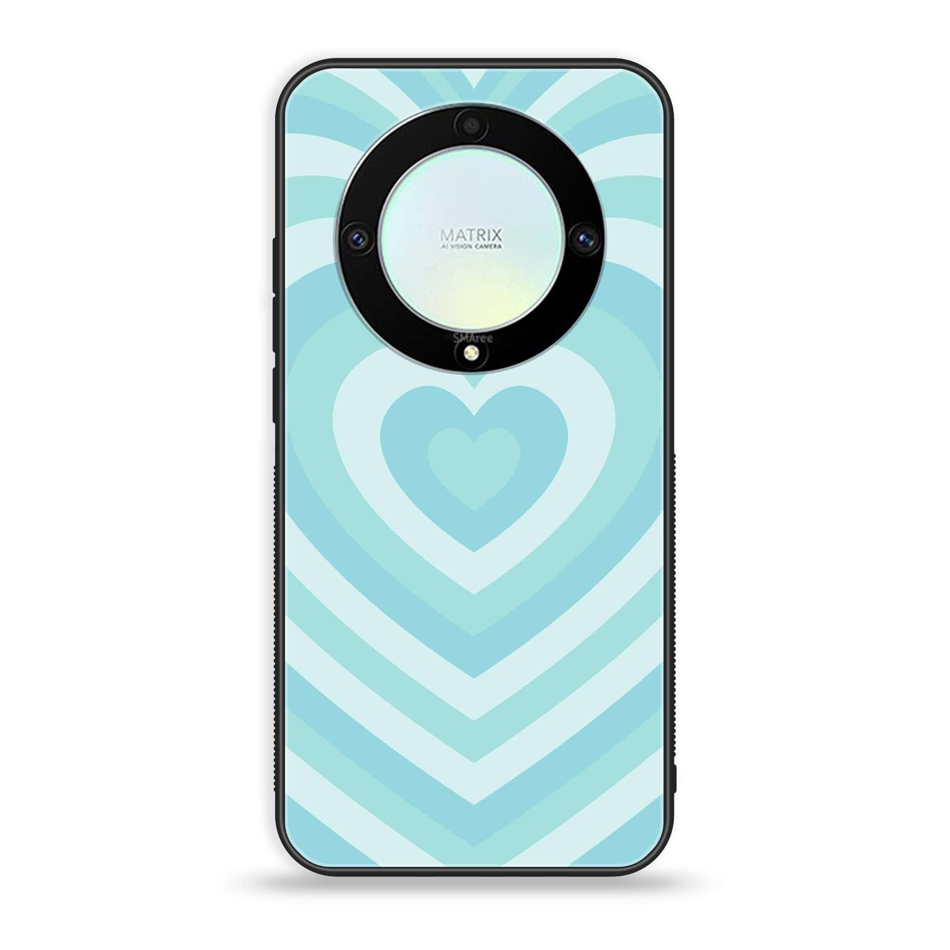 HONOR X9A - Heart Beat Series - Premium Printed Glass soft Bumper shock Proof Case