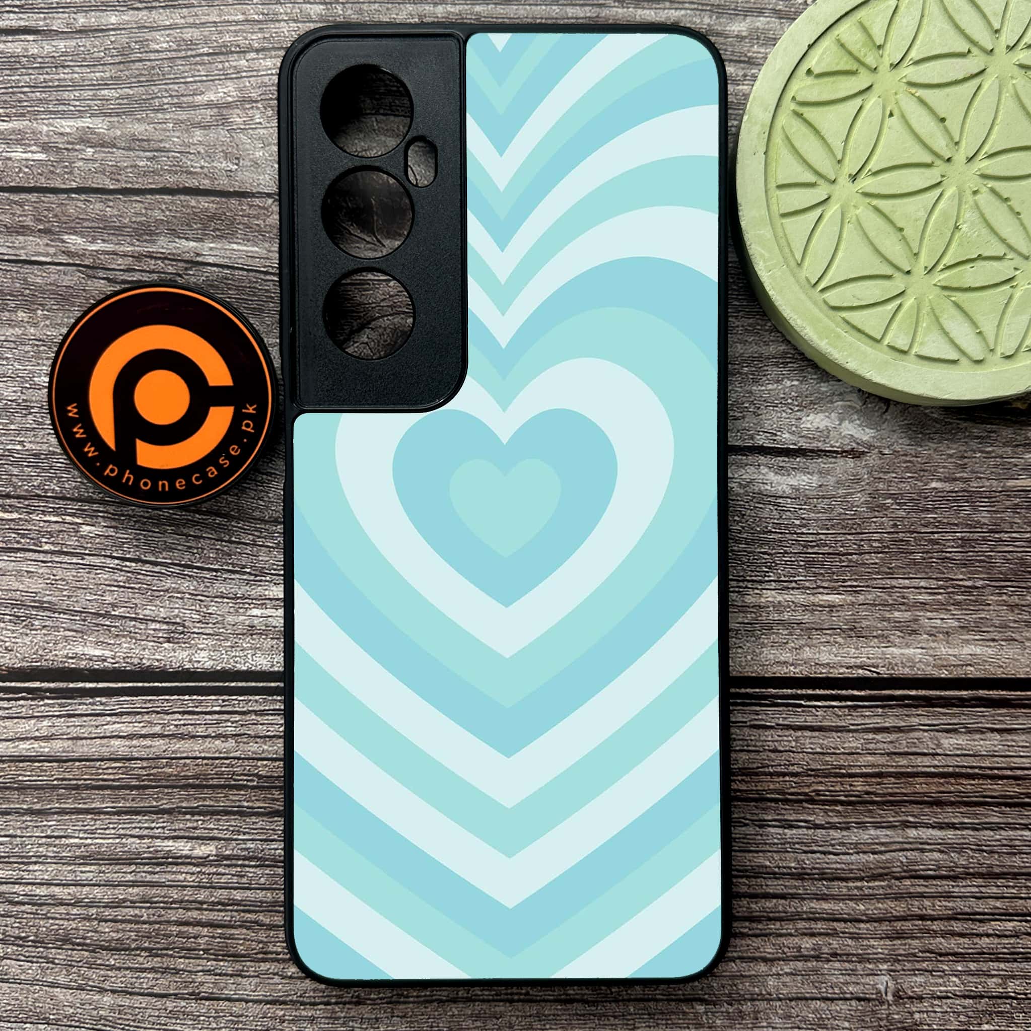 Realme C65  - Heart Beat Series - Premium Metal Printed soft Bumper shock Proof Case