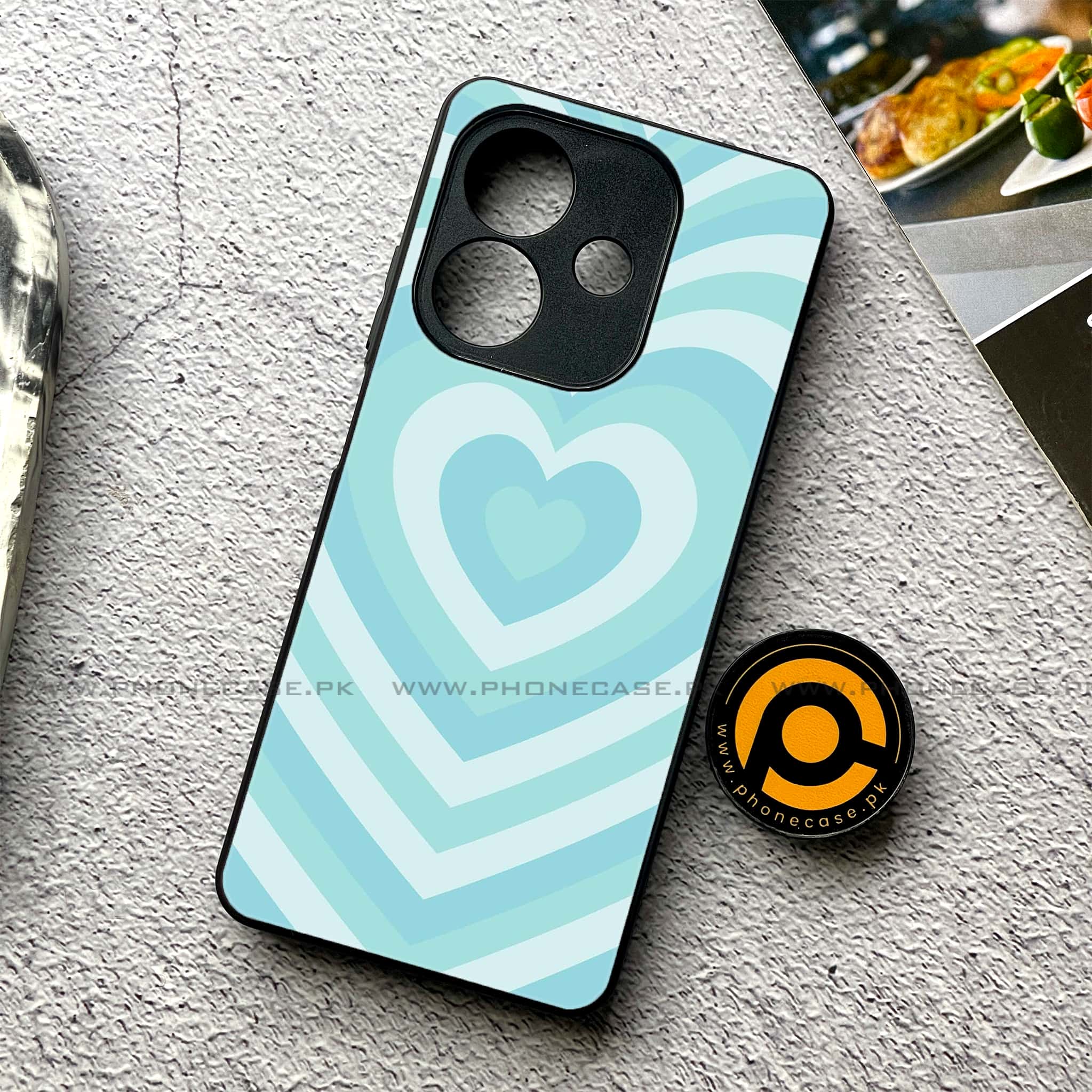 Oppo A5i - Heart Beat Series - Premium Metal Printed soft Bumper shock Proof Case