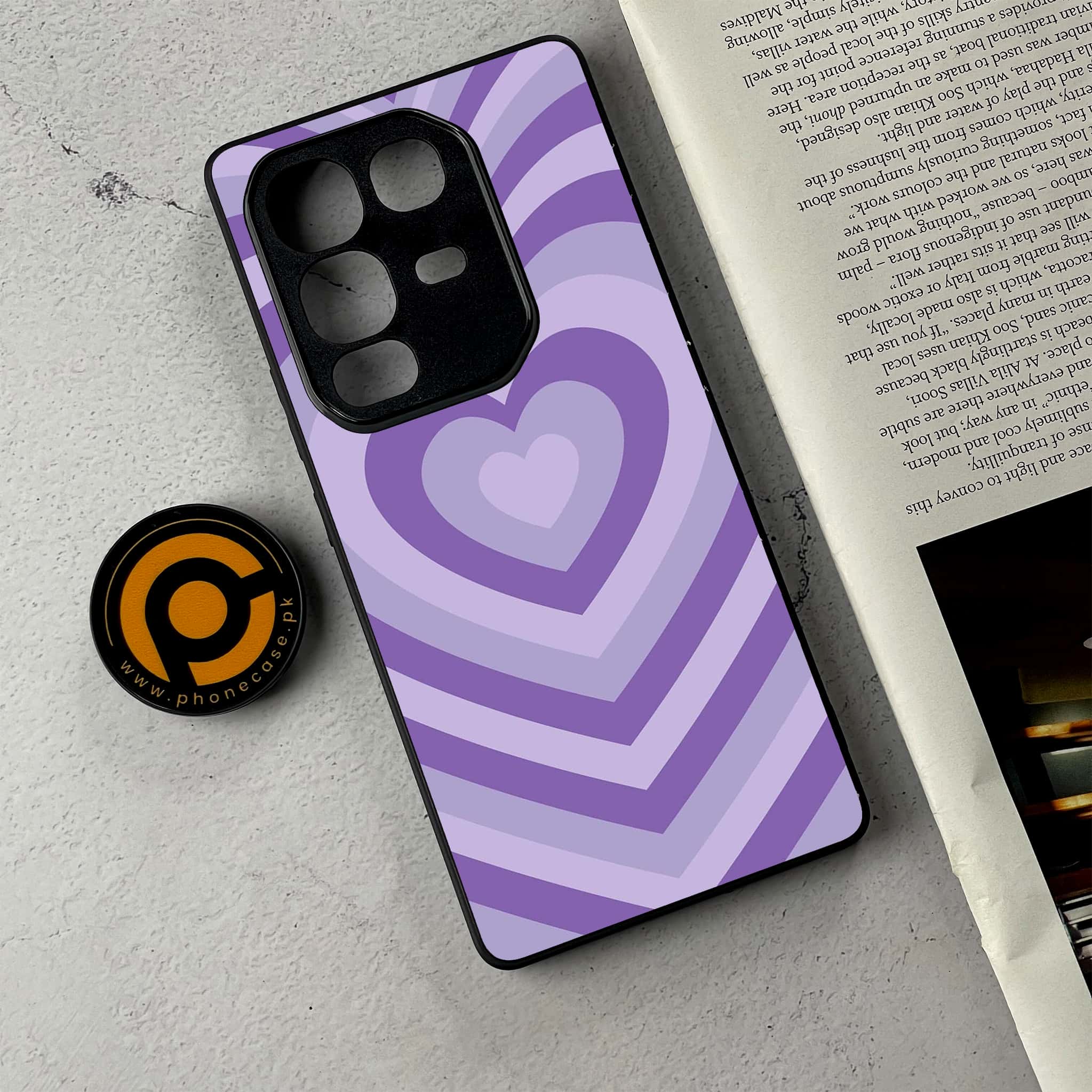 Infinix Note 50 Pro Plus - Heart Beat Series - Premium Metal Printed Soft Bumper Shockproof Case
