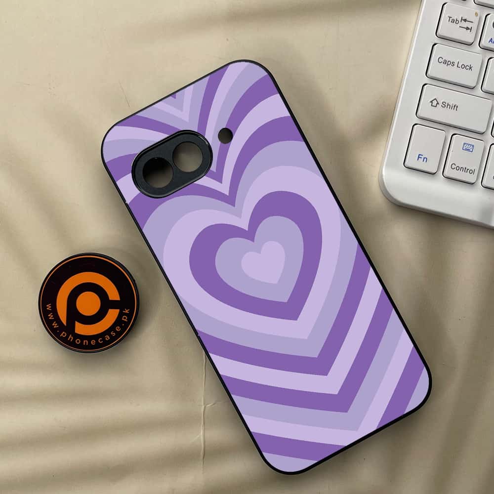 Google Pixel 9a - Heart Beat Series - Premium Metal Printed soft Bumper Shock Proof Case