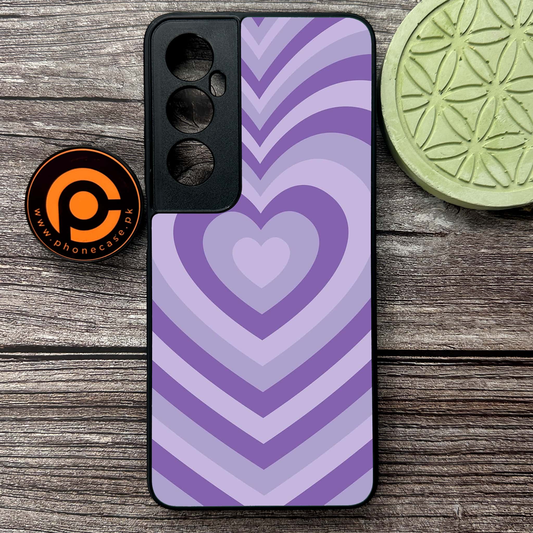 Realme C65  - Heart Beat Series - Premium Metal Printed soft Bumper shock Proof Case