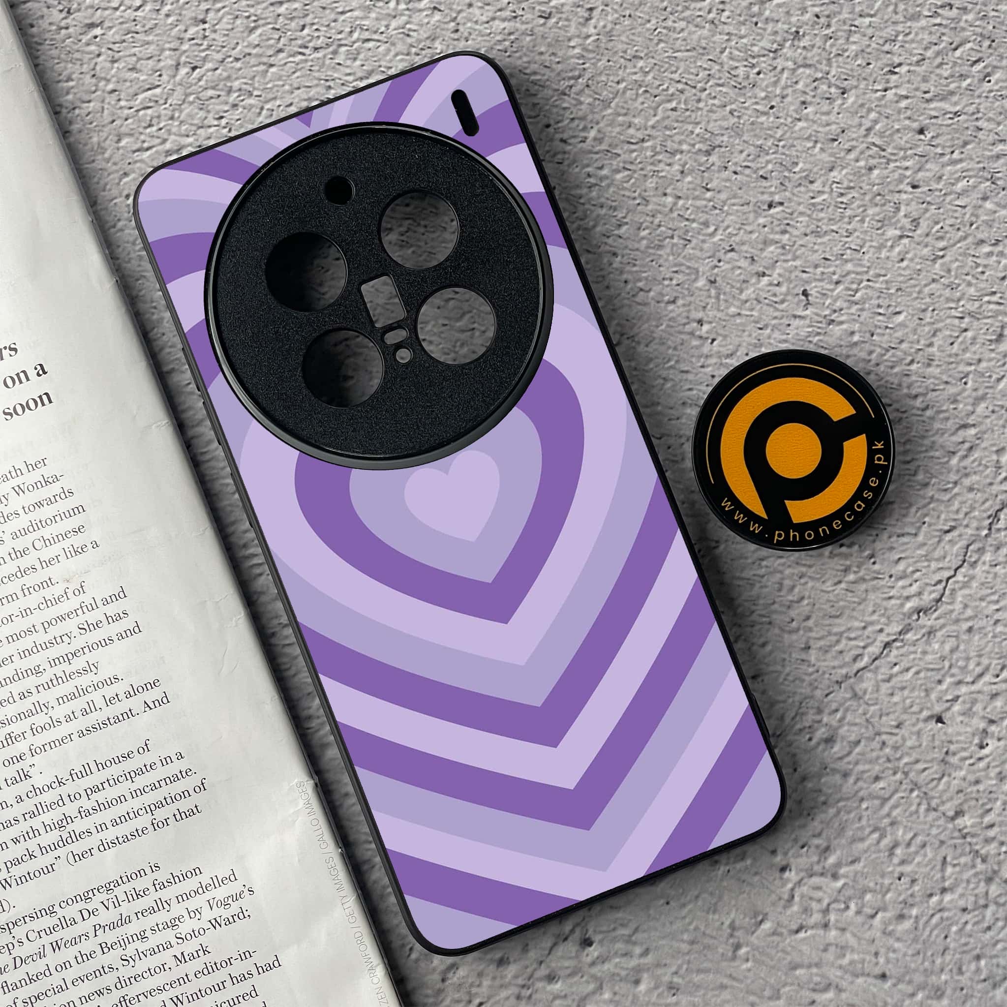 Vivo X200 Pro - Heart Beat Series - Premium Metal  Printed soft Bumper shock Proof Case