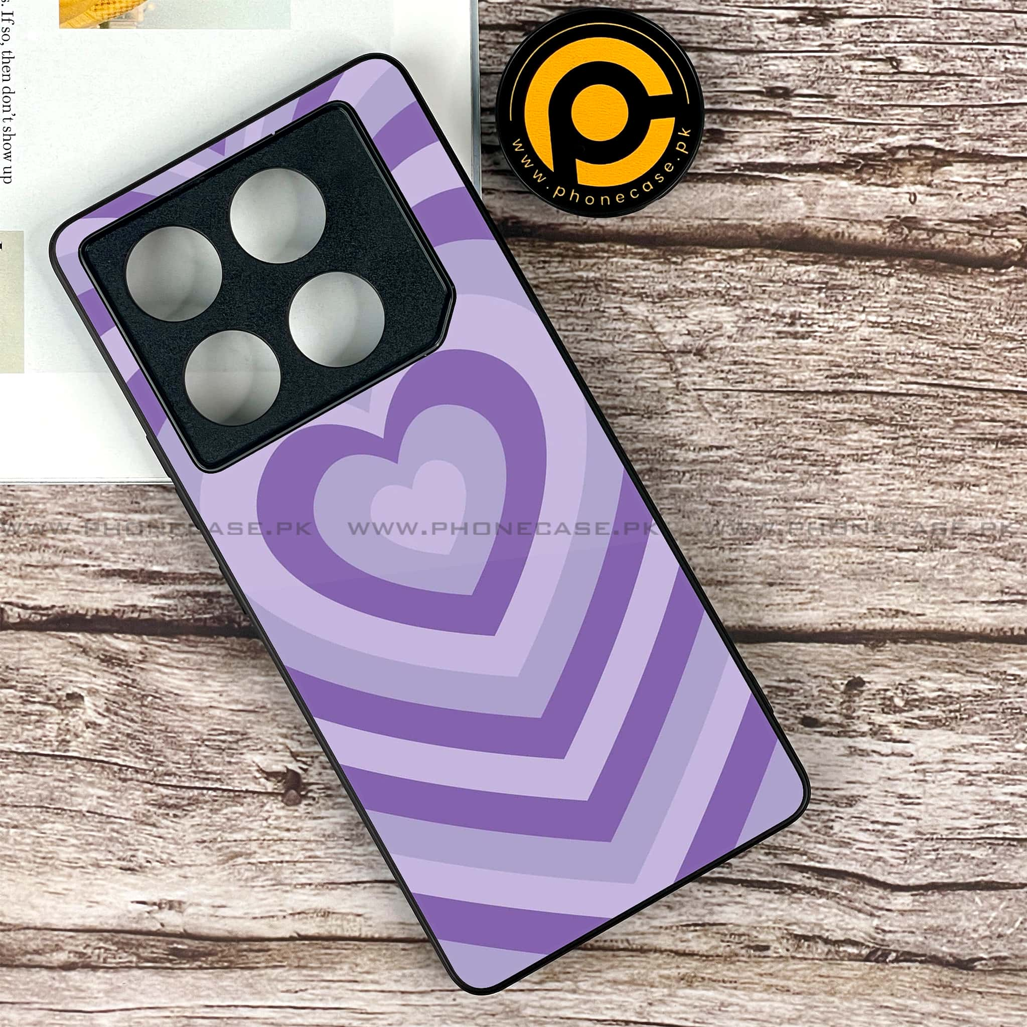 Infinix GT 20 Pro - Heart Beat Series - Premium Printed Glass soft Bumper shock Proof Case