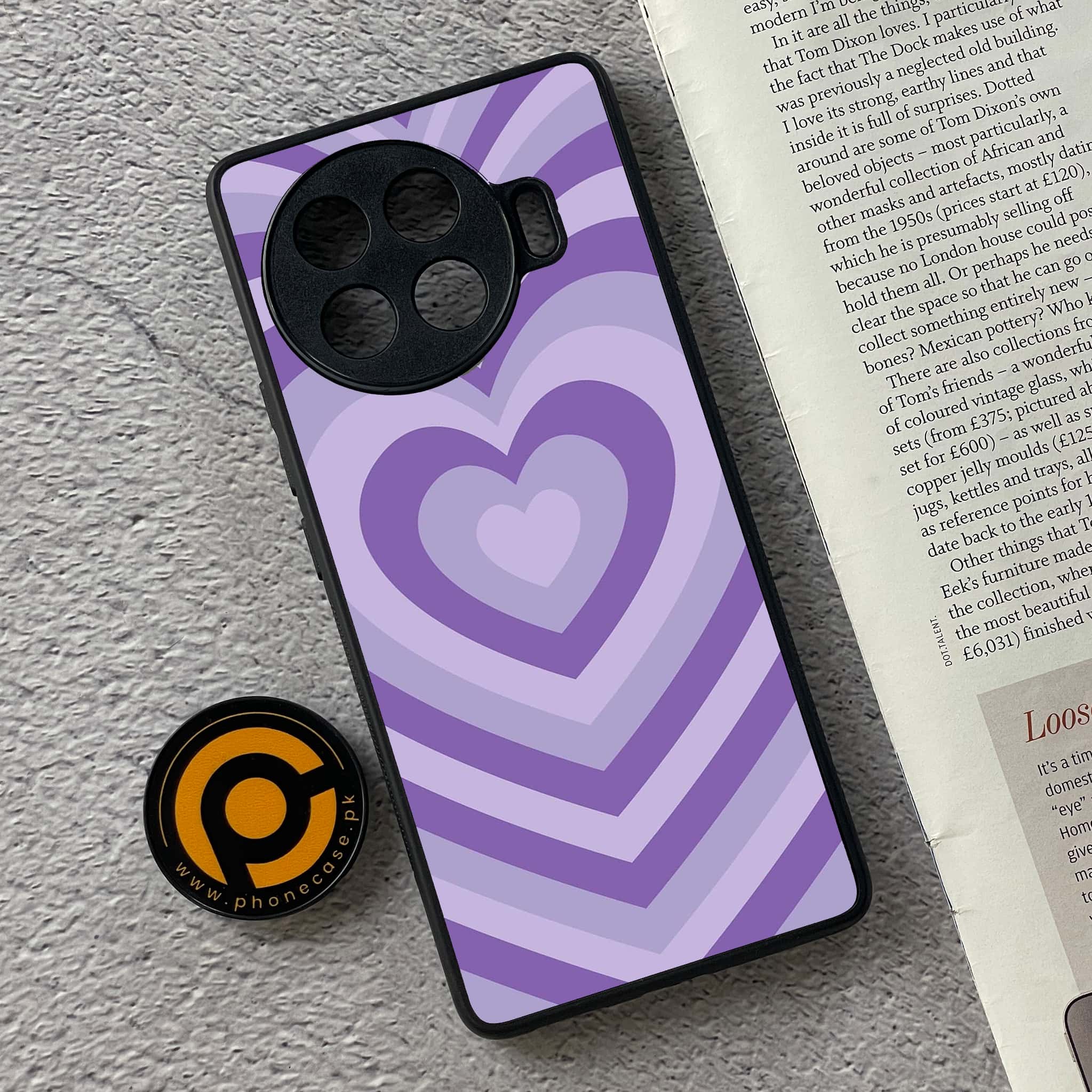Tecno Spark 20 pro plus - Heart Beat Series - Premium Printed Glass soft Bumper shock Proof Case