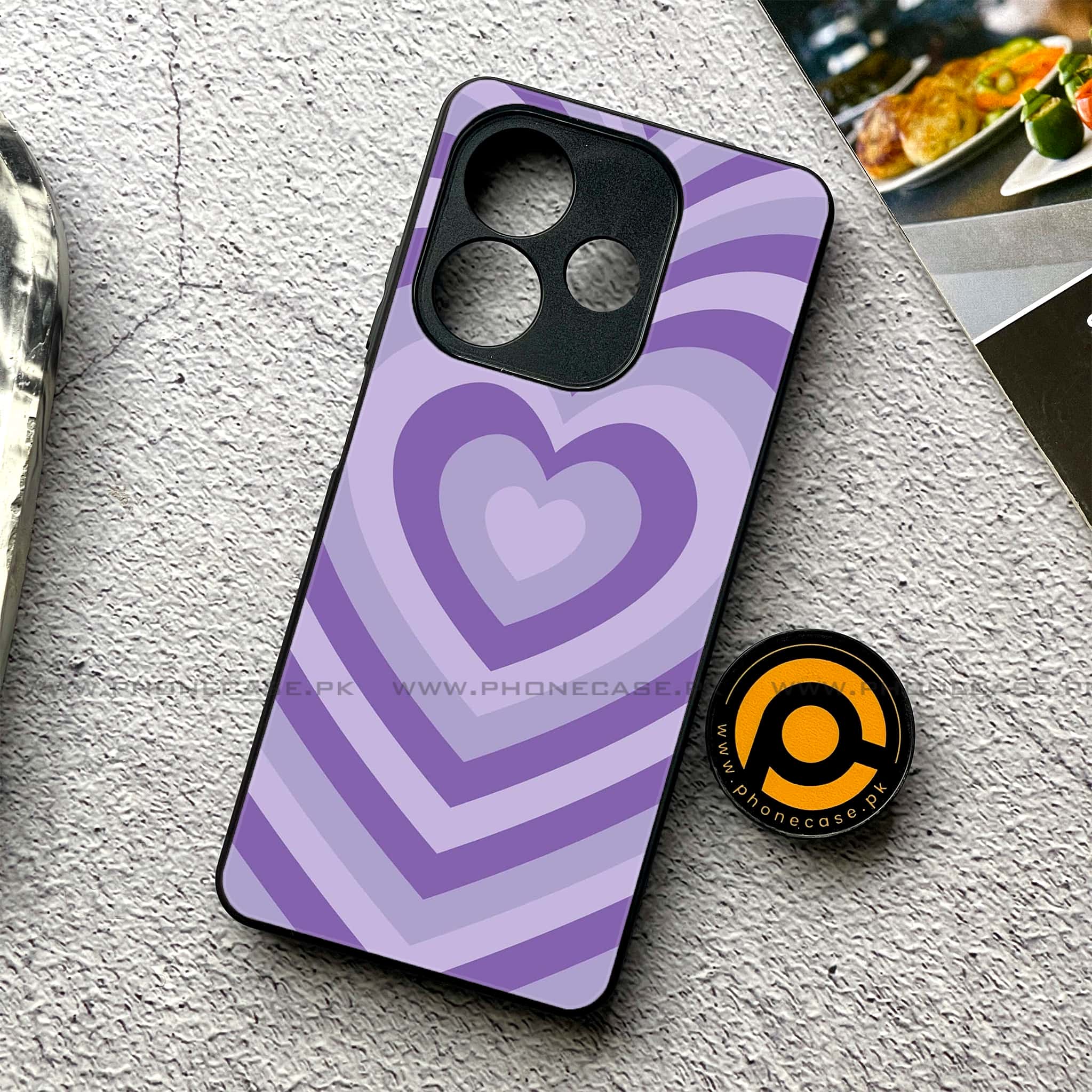 Oppo A5 Pro - Heart Beat Series - Premium Metal Printed soft Bumper shock Proof Case