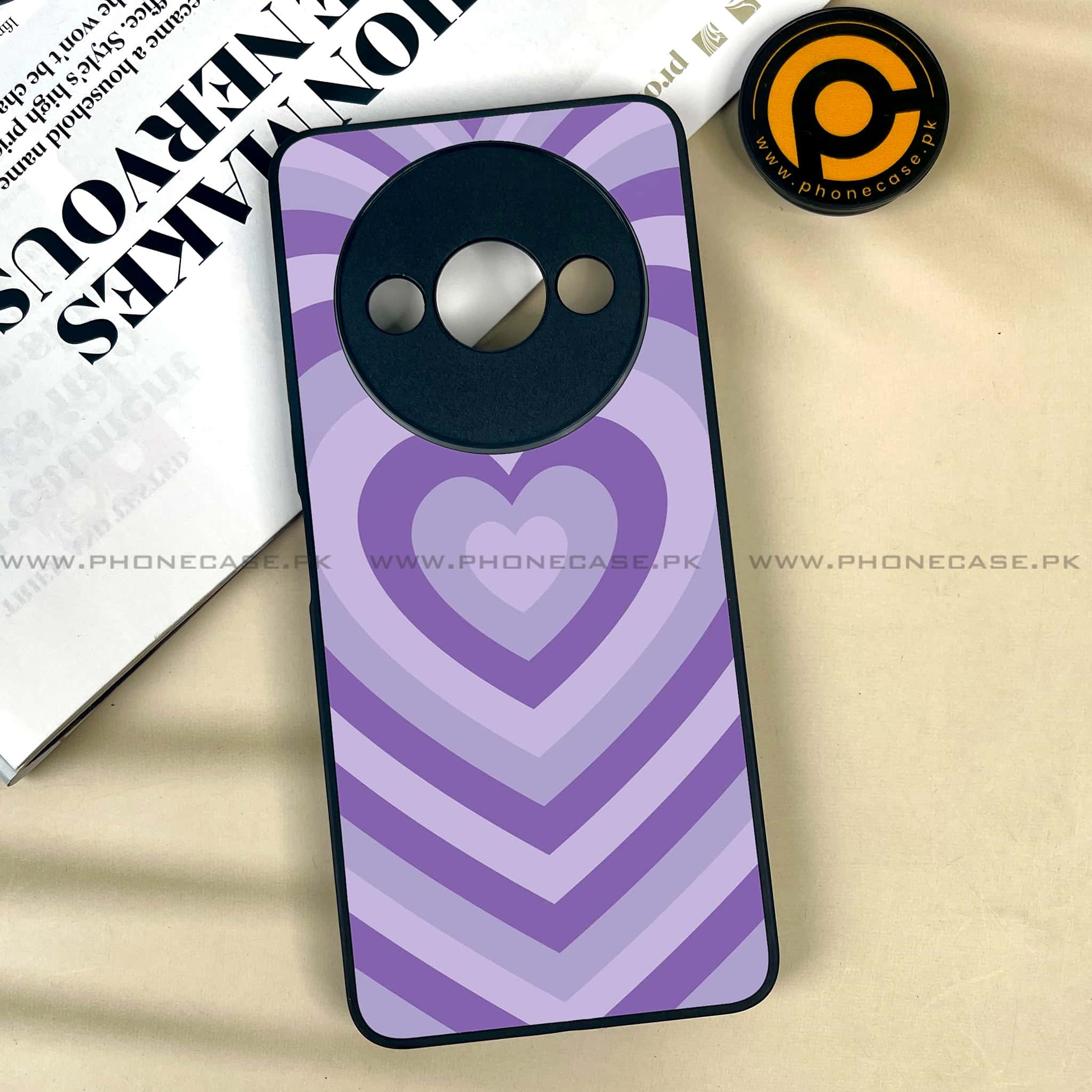 Xiaomi Redmi A3x - Heart Beat Series - Premium Printed Metal soft Bumper shock Proof Case