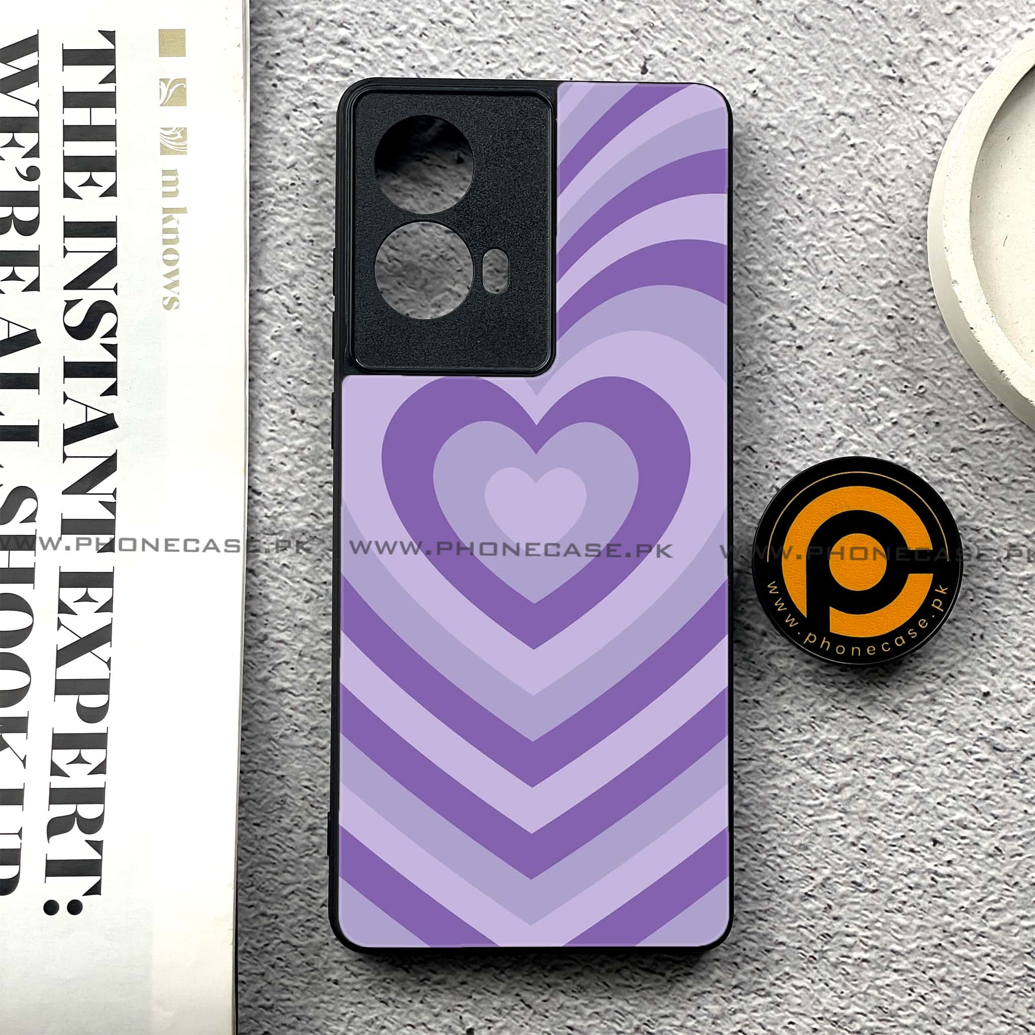 Moto G85 - Heart Beat Series - Premium Printed Glass soft Bumper shock Proof Case