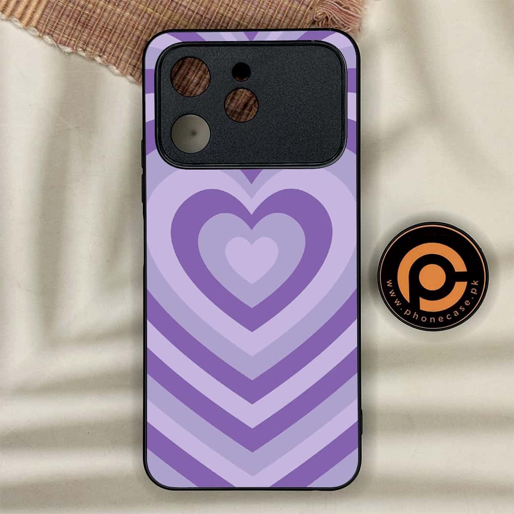 Tecno Spark 40 - Heart Beat Series - Premium Metal Printed soft Bumper shock Proof Case