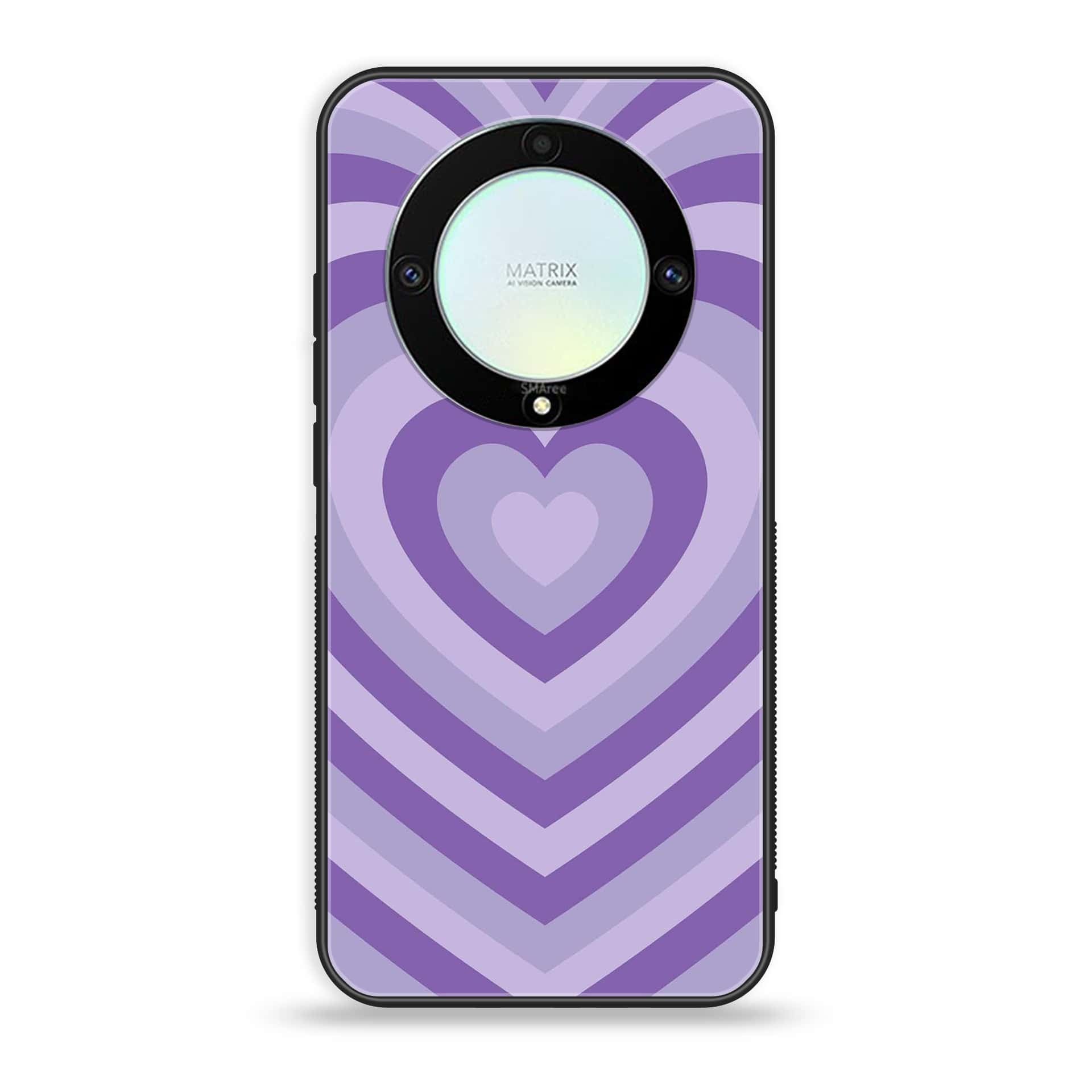 HONOR X9A - Heart Beat Series - Premium Printed Glass soft Bumper shock Proof Case